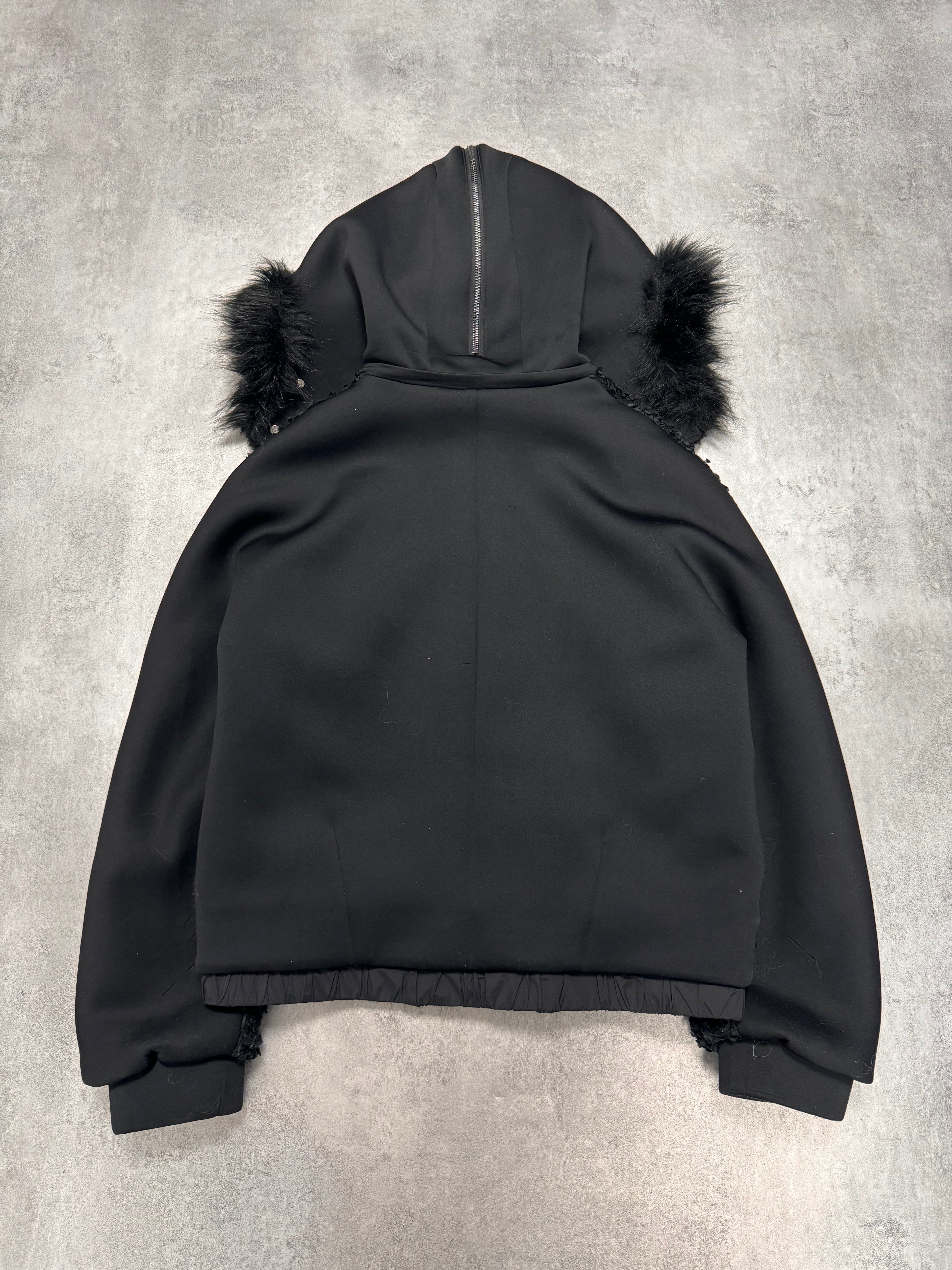 Emporio Armani Embellished Zipped Hood Jacket