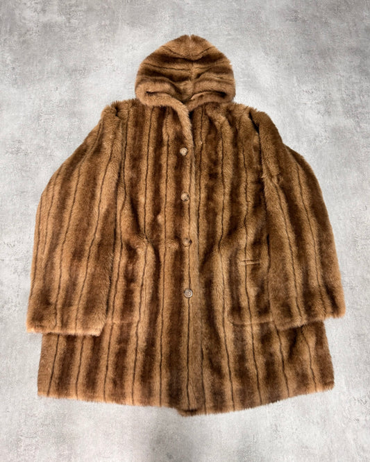 1990s Balmain Faux Fur Reversible Jacket (XL)