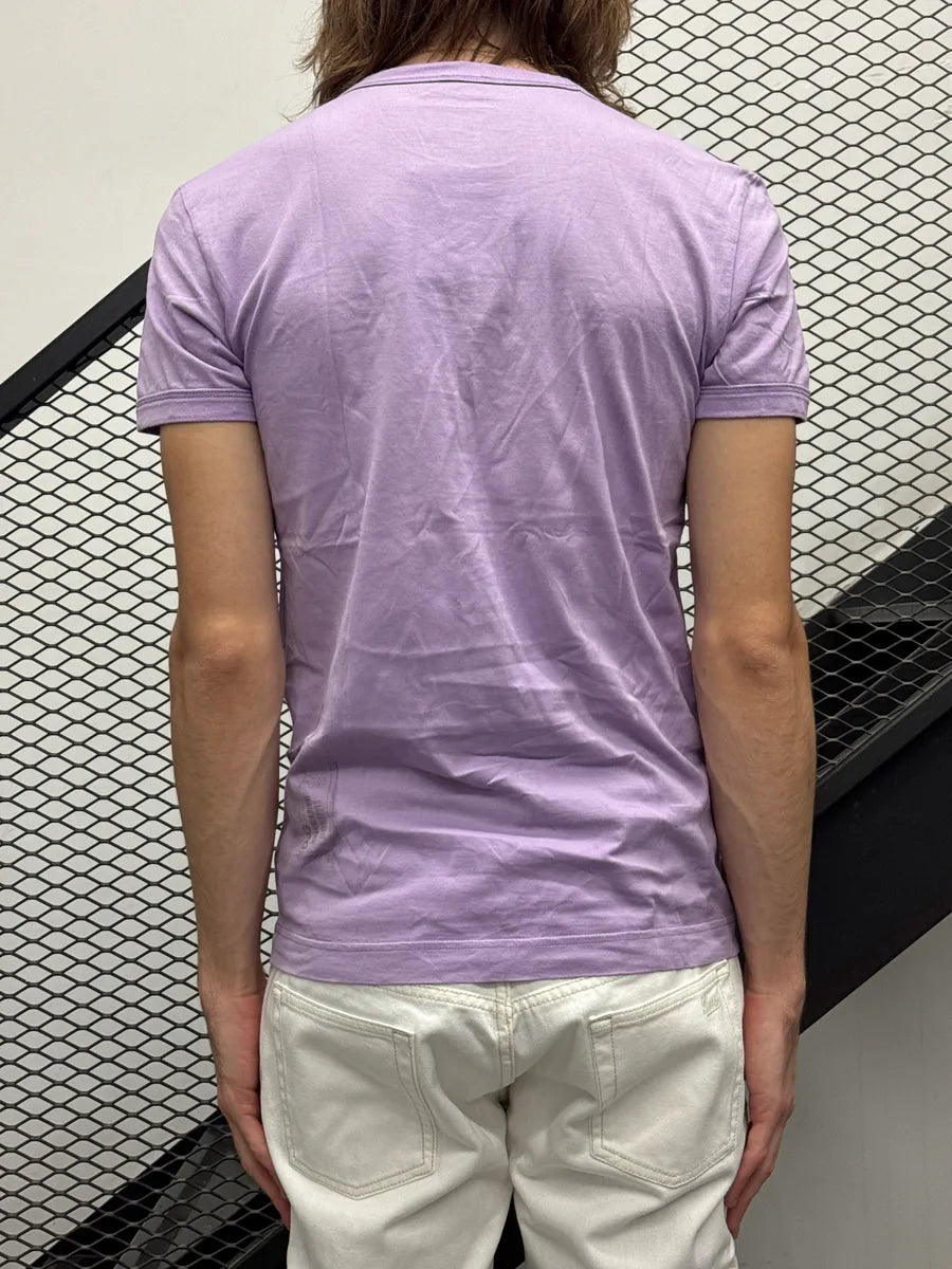2000s Dolce & Gabbana Light Purple Sheriff Badge T-Shirt AGYSXarp 1