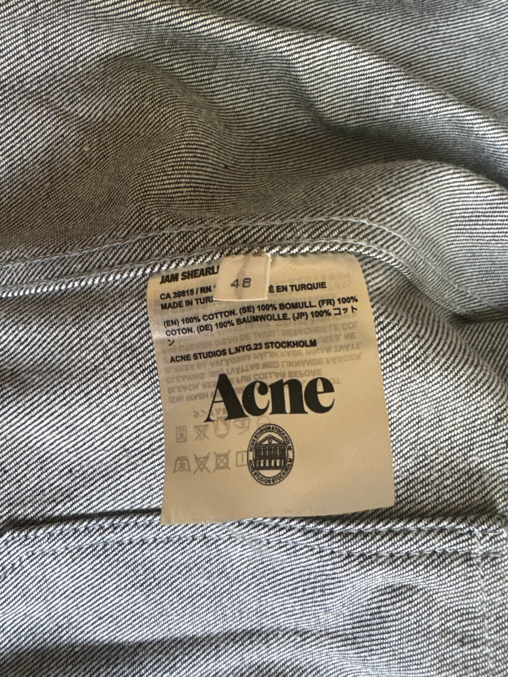 AW2015 Acne Studios Modern Brut Denim Jacket (M) - 5