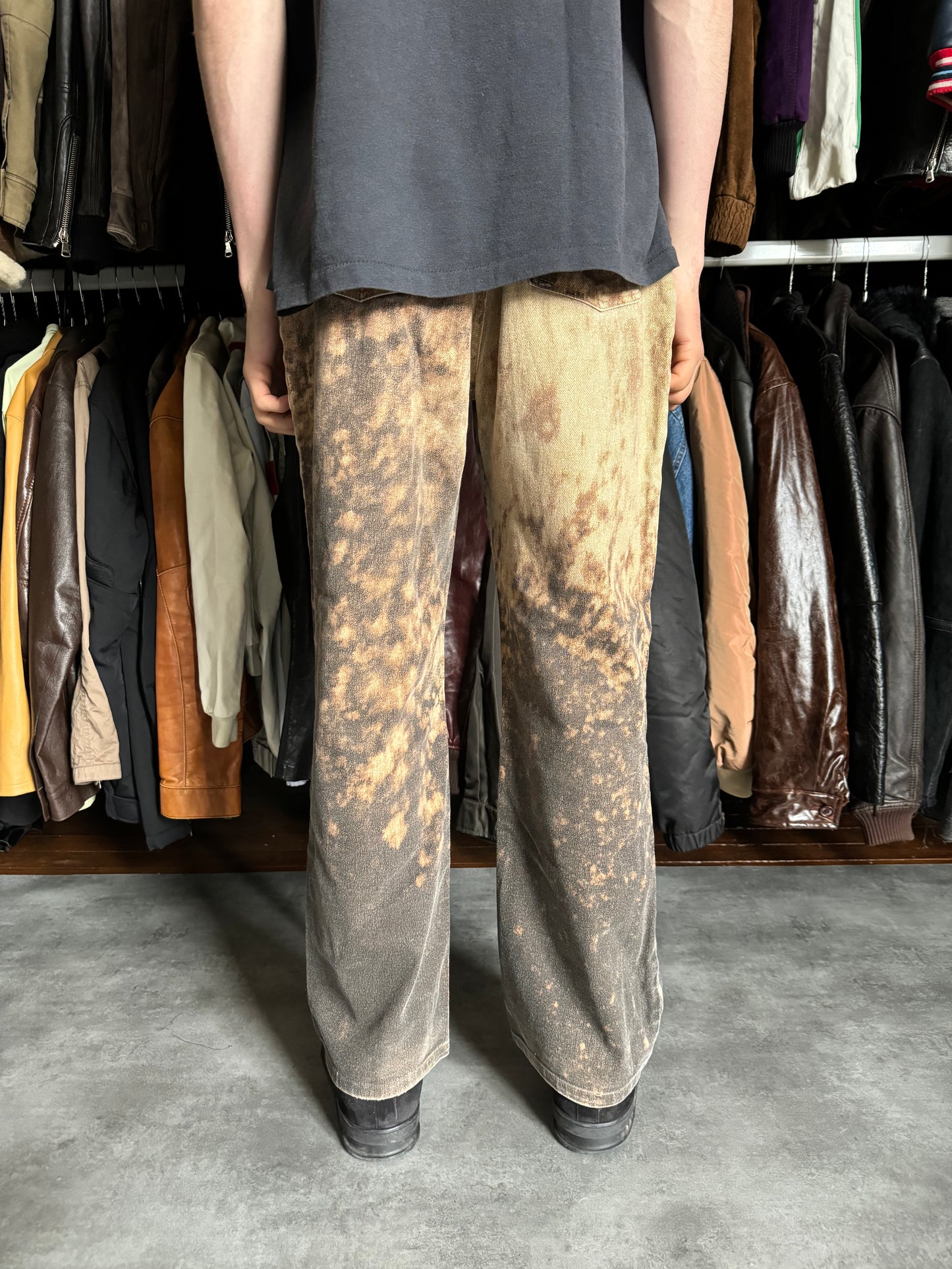 2000s Roberto Cavalli Jaguar Magma Exploration Pants (M) - 3