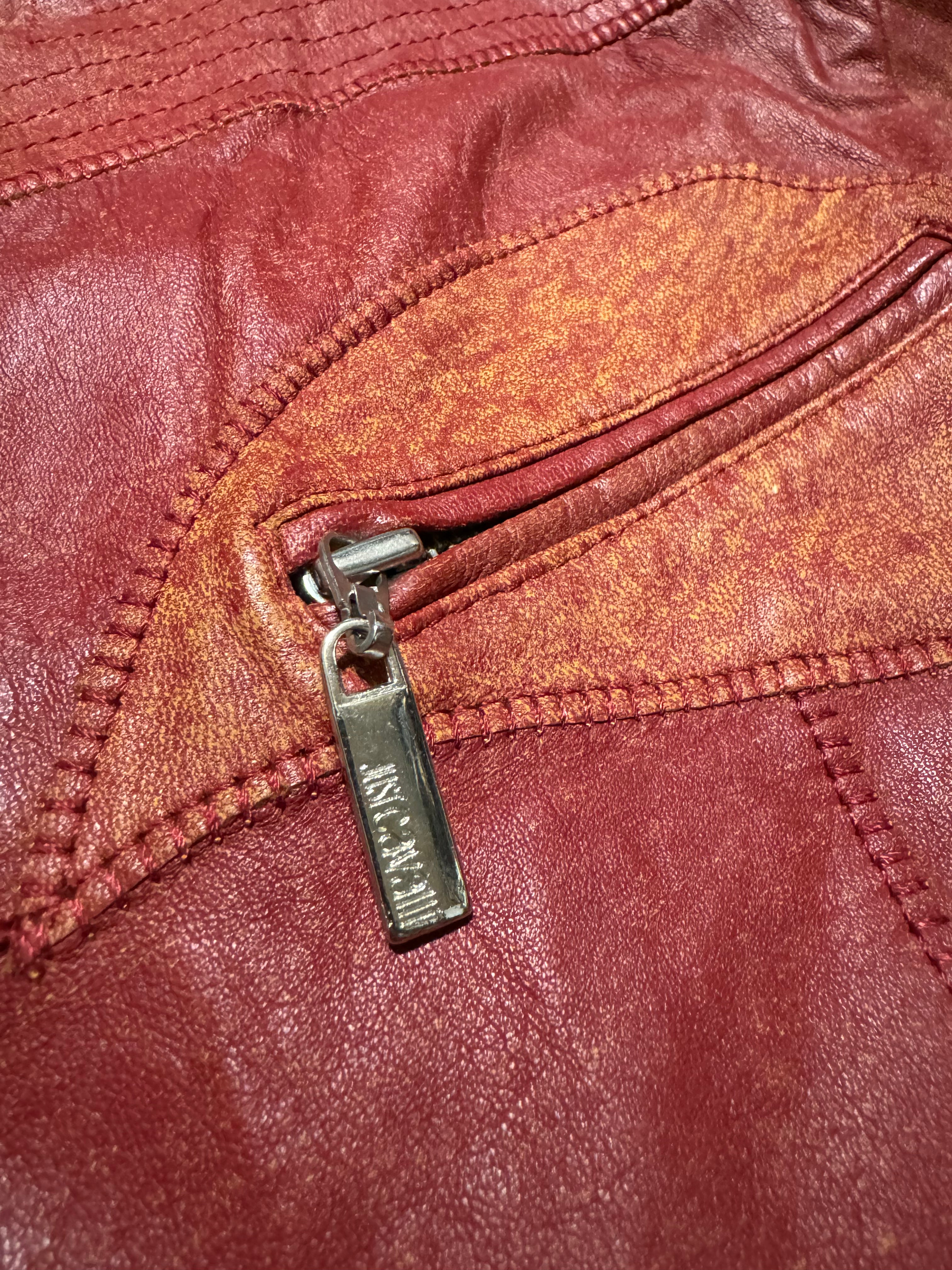 SS2004 Cavalli Sexy Biker Conceptual Leather Jacket  (L) - 10