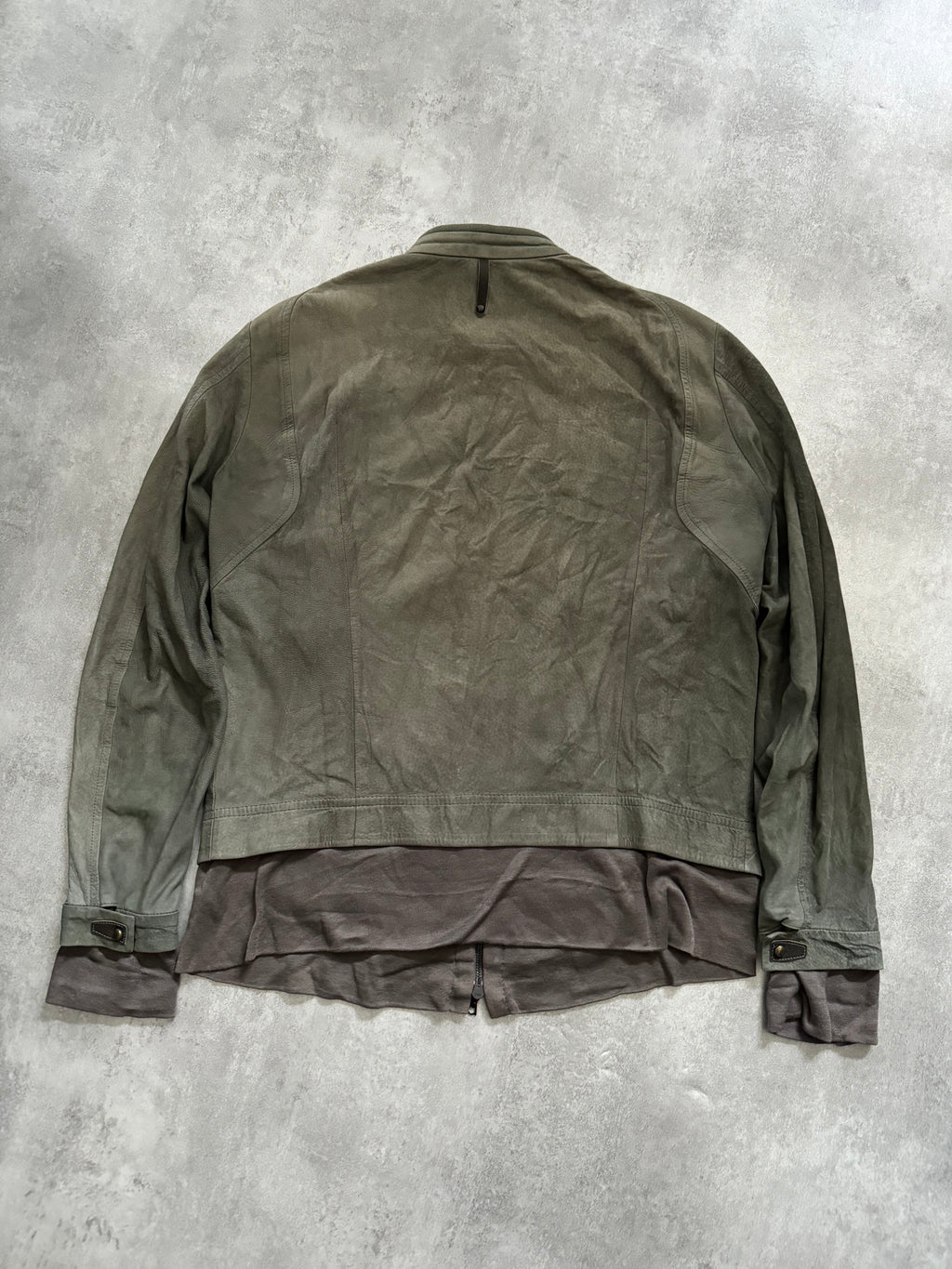 Isaac Sellam Experience Green Leather Specialist Avant Garde Jacket (XL) - 2