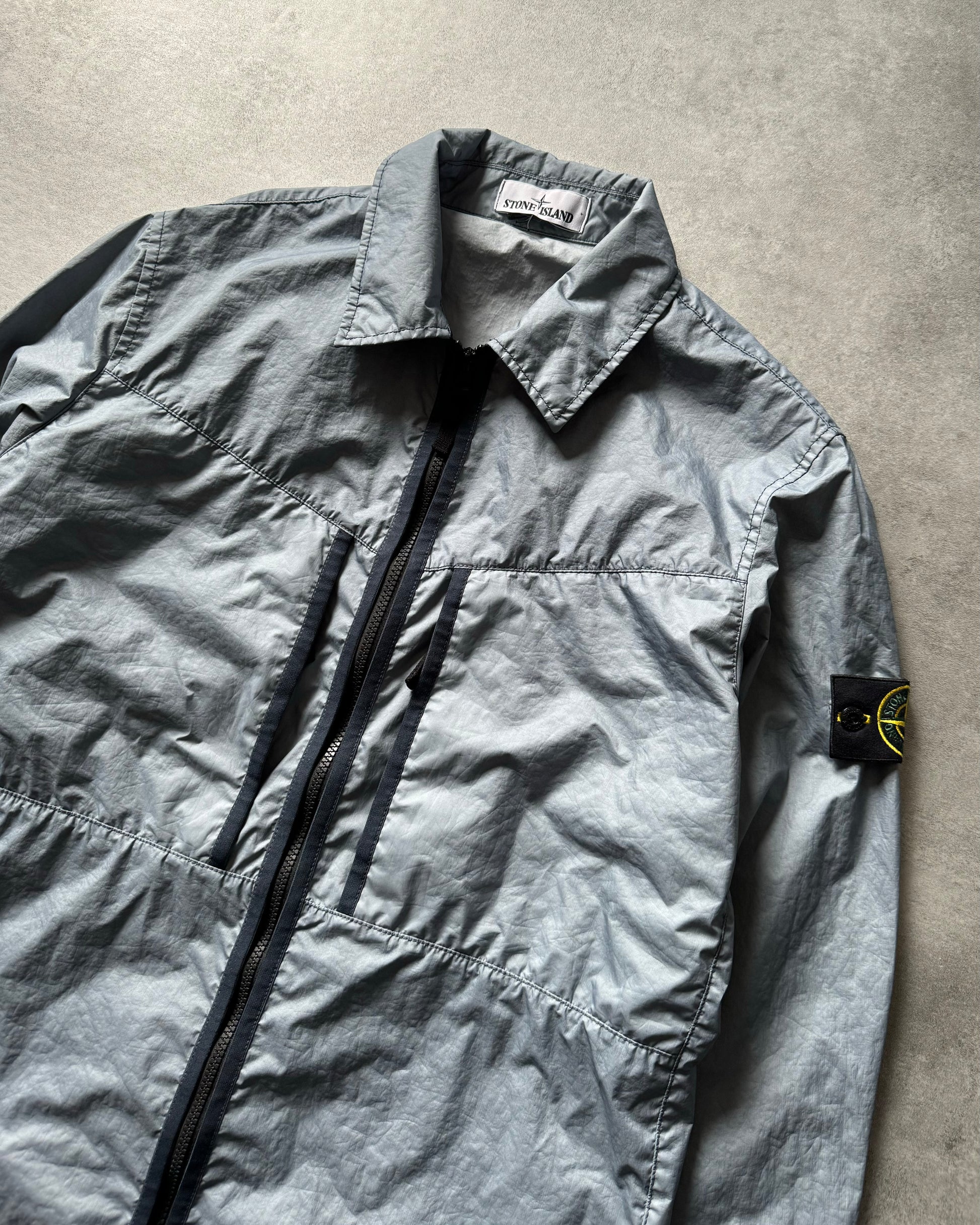 SS2022 Stone Island Light Aqua Tactical Coach Jacket (L) - 7