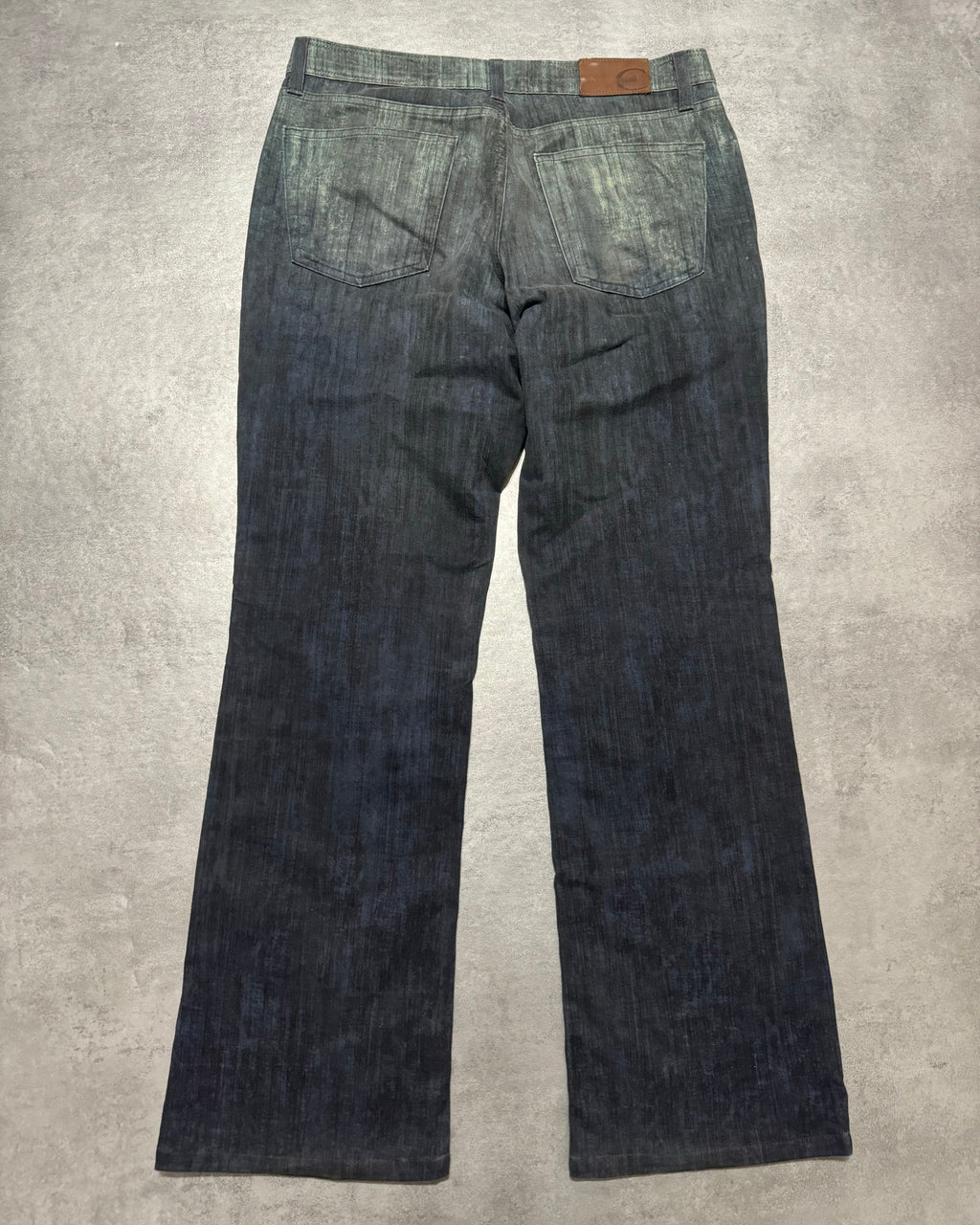 2000s Cavalli Blue Gradient Relaxed Pants (M) - 2