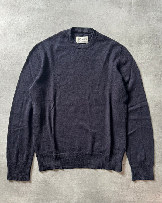 2000s Maison Martin Margiela Navy Wool Sweater (L) - 1