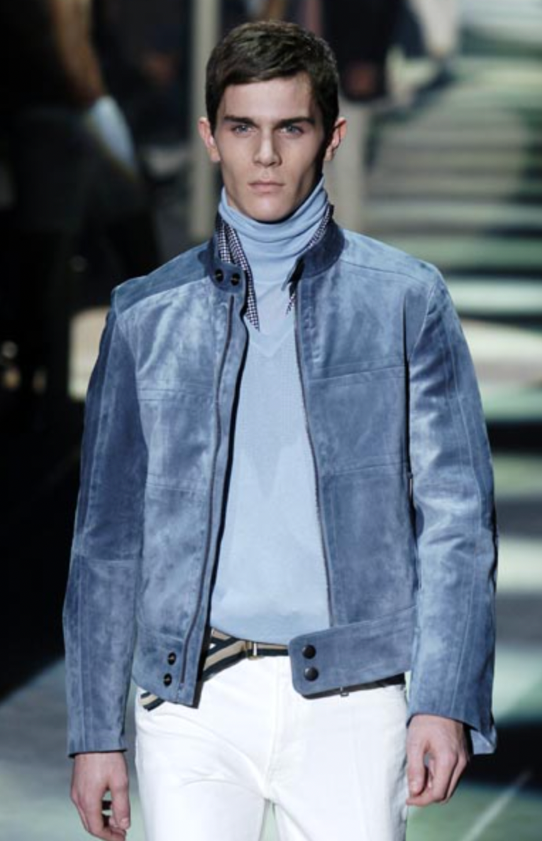 FW2004 Gucci Tern Eroded Biker Padded Leather Jacket by Tom Ford (M) - 2