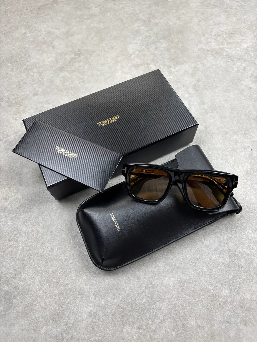 Tom Ford Black Acetate Oversized Square Sunglasses AdwwVqgf 1