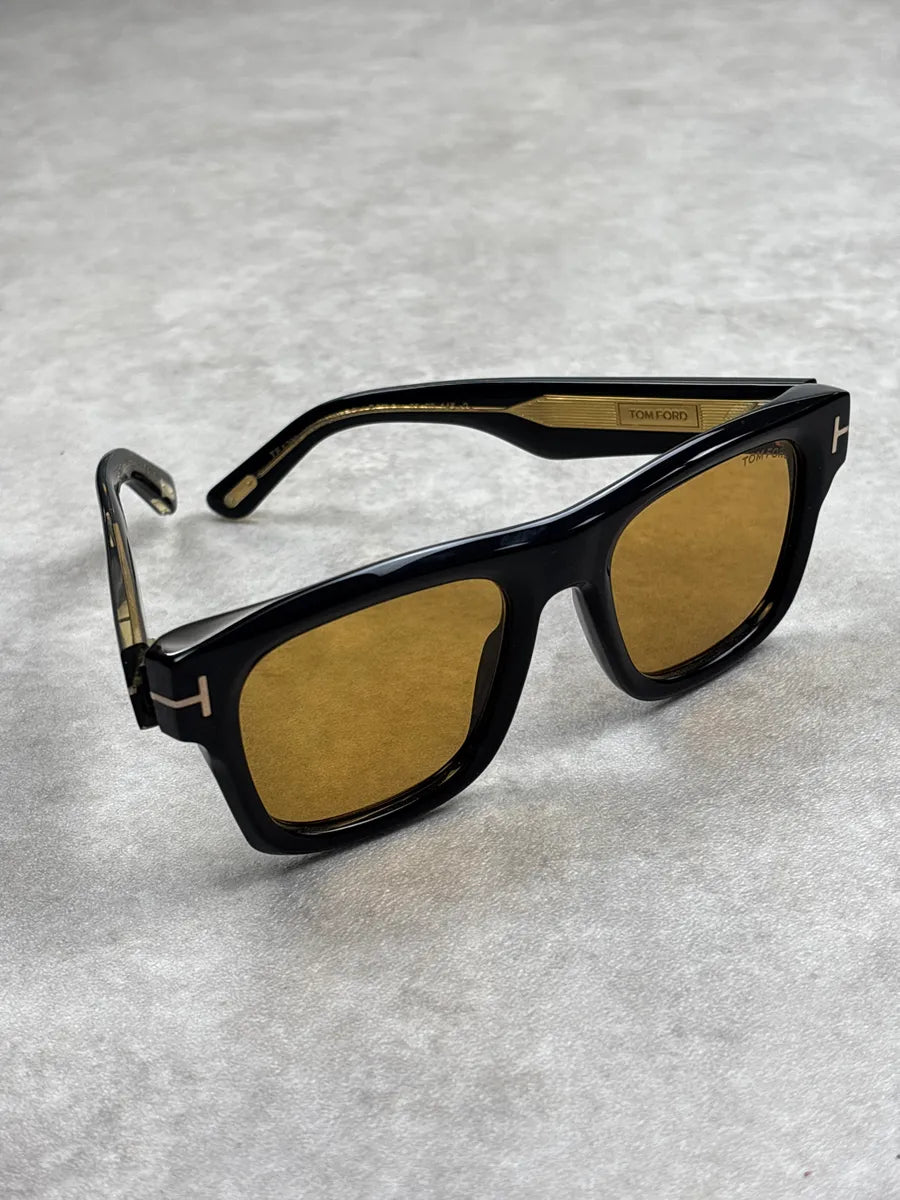 Tom Ford Black Acetate Oversized Square Sunglasses AdwwVqgf 6