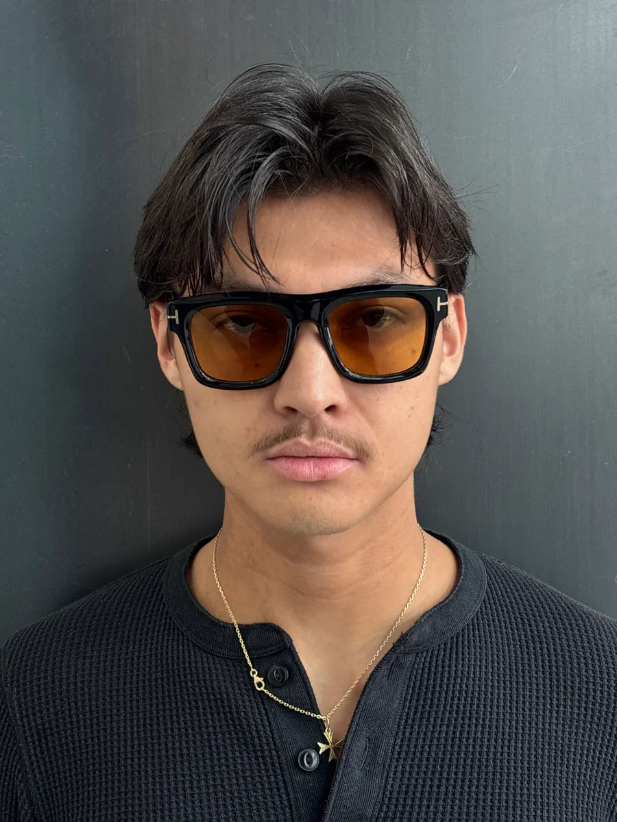 Tom Ford Black Acetate Oversized Square Sunglasses AdwwVqgf 3