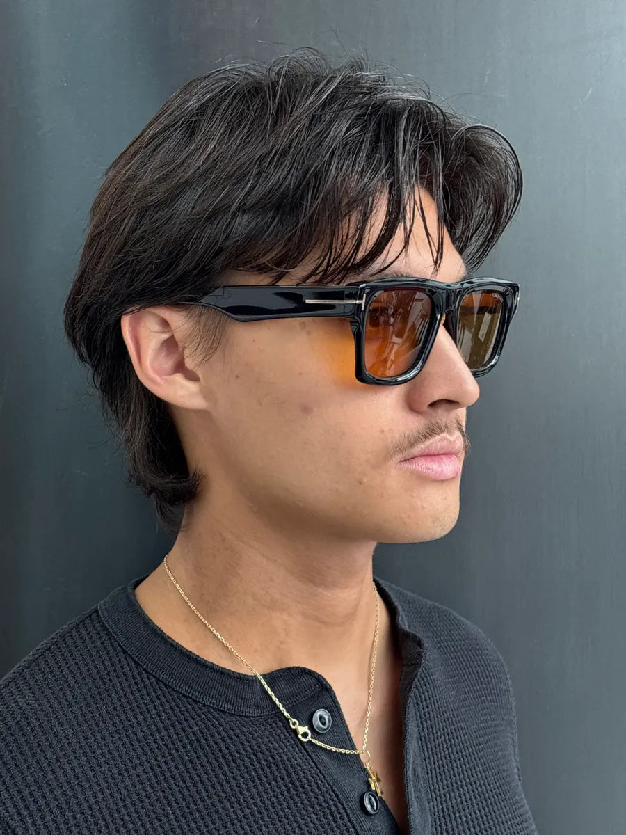 Tom Ford Black Acetate Oversized Square Sunglasses AdwwVqgf 4
