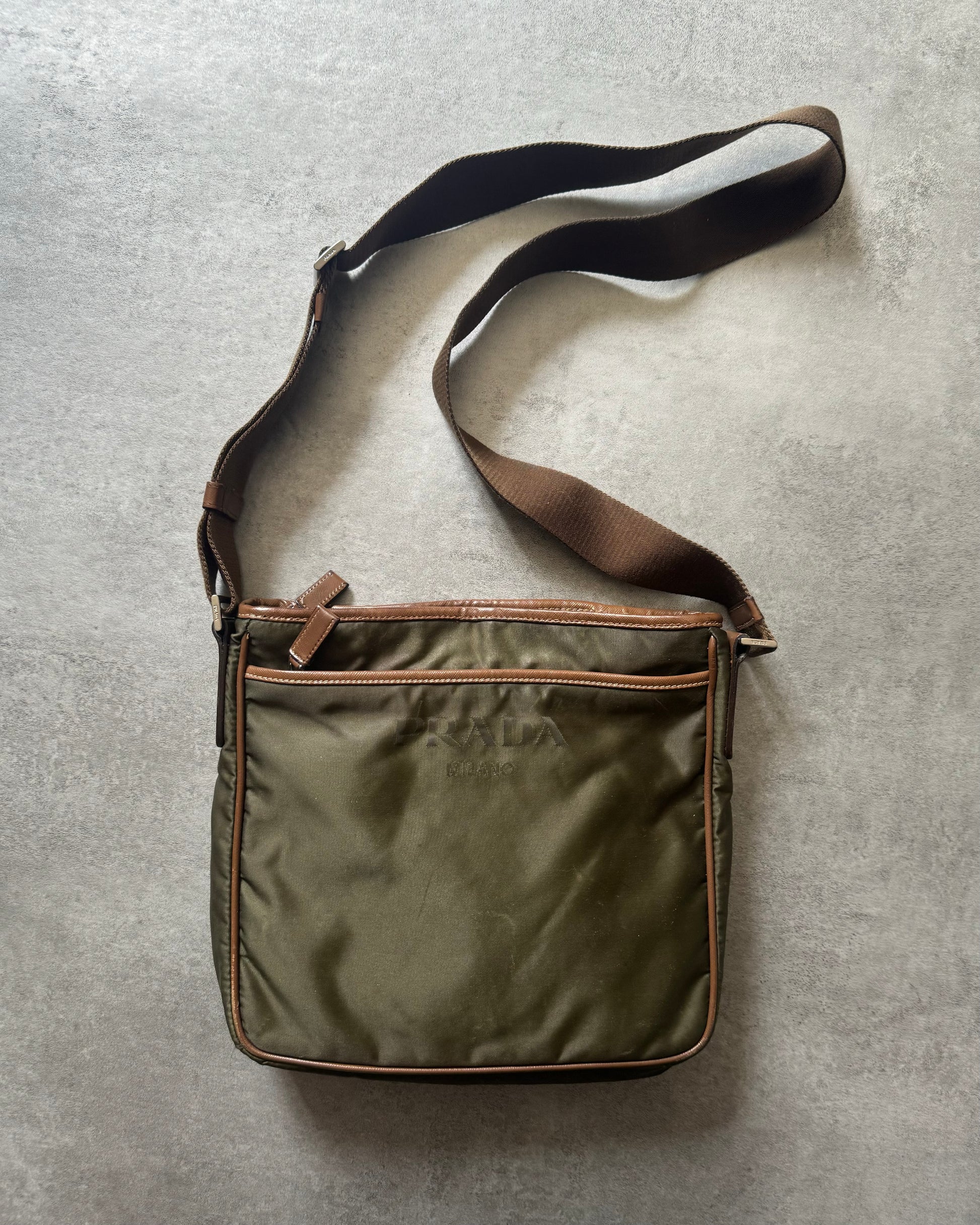 Prada Olive Shoulder Bag  (OS) - 2