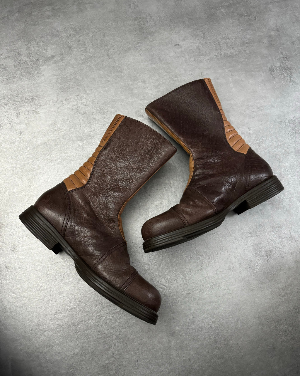 00s EMPORIO ARMANI archive leather boots
