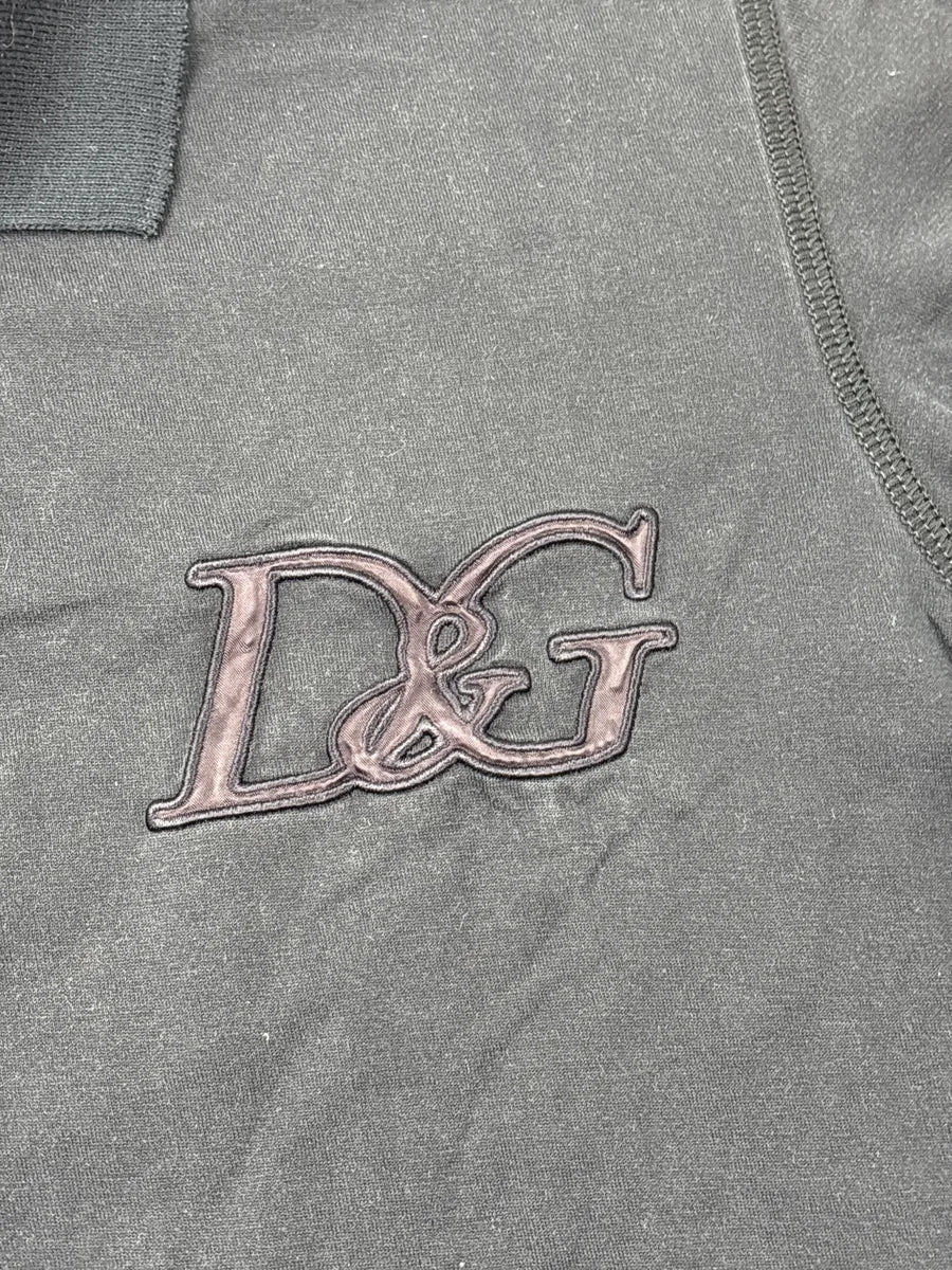 SS2007 Dolce & Gabbana Navy Logo Embroidered Polo AqcvkMvO 7