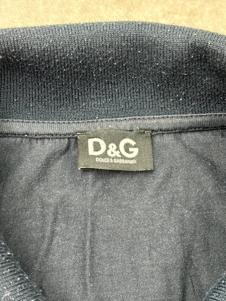 SS2007 Dolce & Gabbana Navy Logo Embroidered Polo AqcvkMvO 9