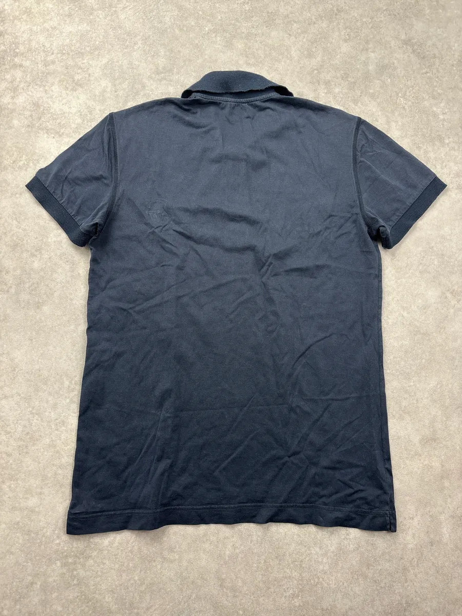 SS2007 Dolce & Gabbana Navy Logo Embroidered Polo AqcvkMvO 5