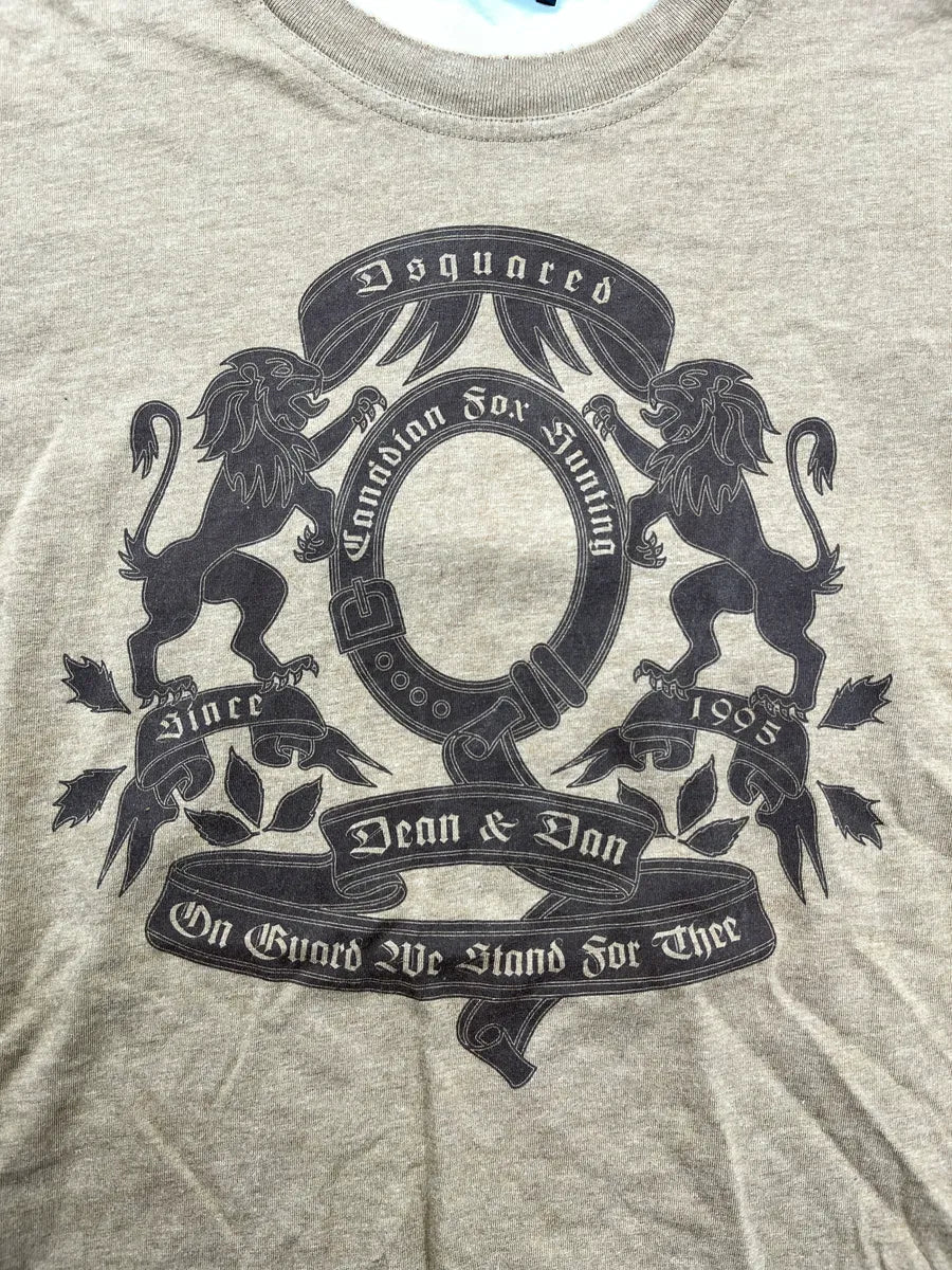 AW2006 Dsquared2 Camel Crest Graphic Layered Hem Longsleeves ArnfbjAL 8