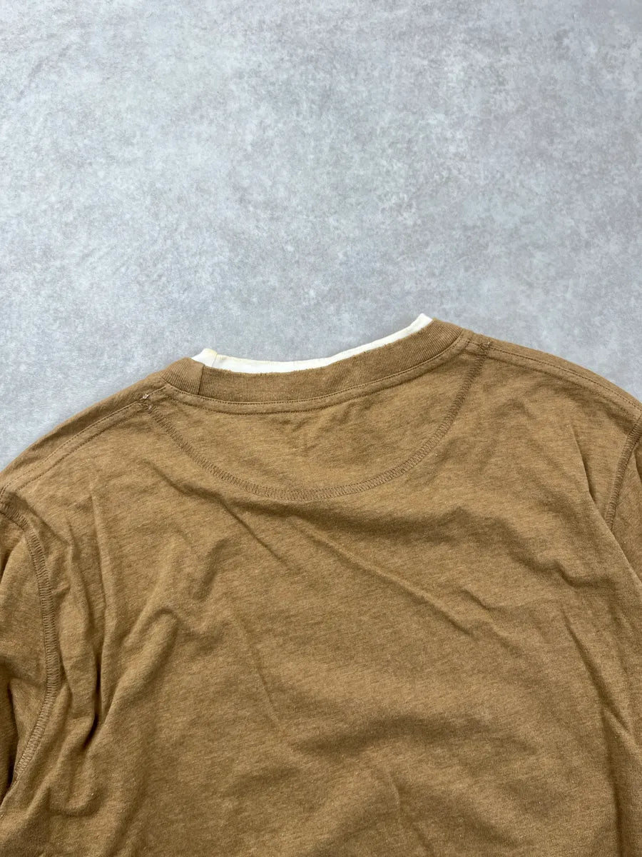 AW2006 Dsquared2 Camel Crest Graphic Layered Hem Longsleeves ArnfbjAL 5