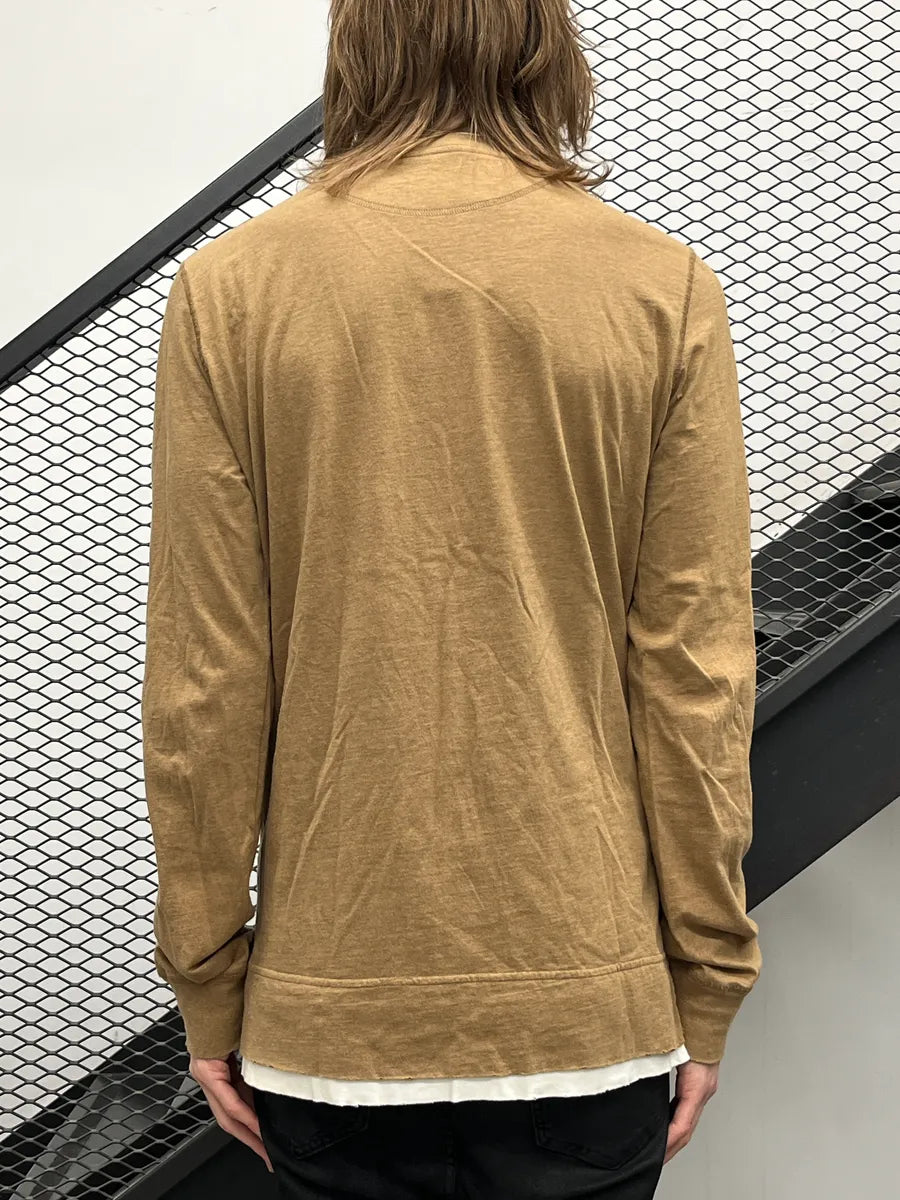 AW2006 Dsquared2 Camel Crest Graphic Layered Hem Longsleeves ArnfbjAL 2