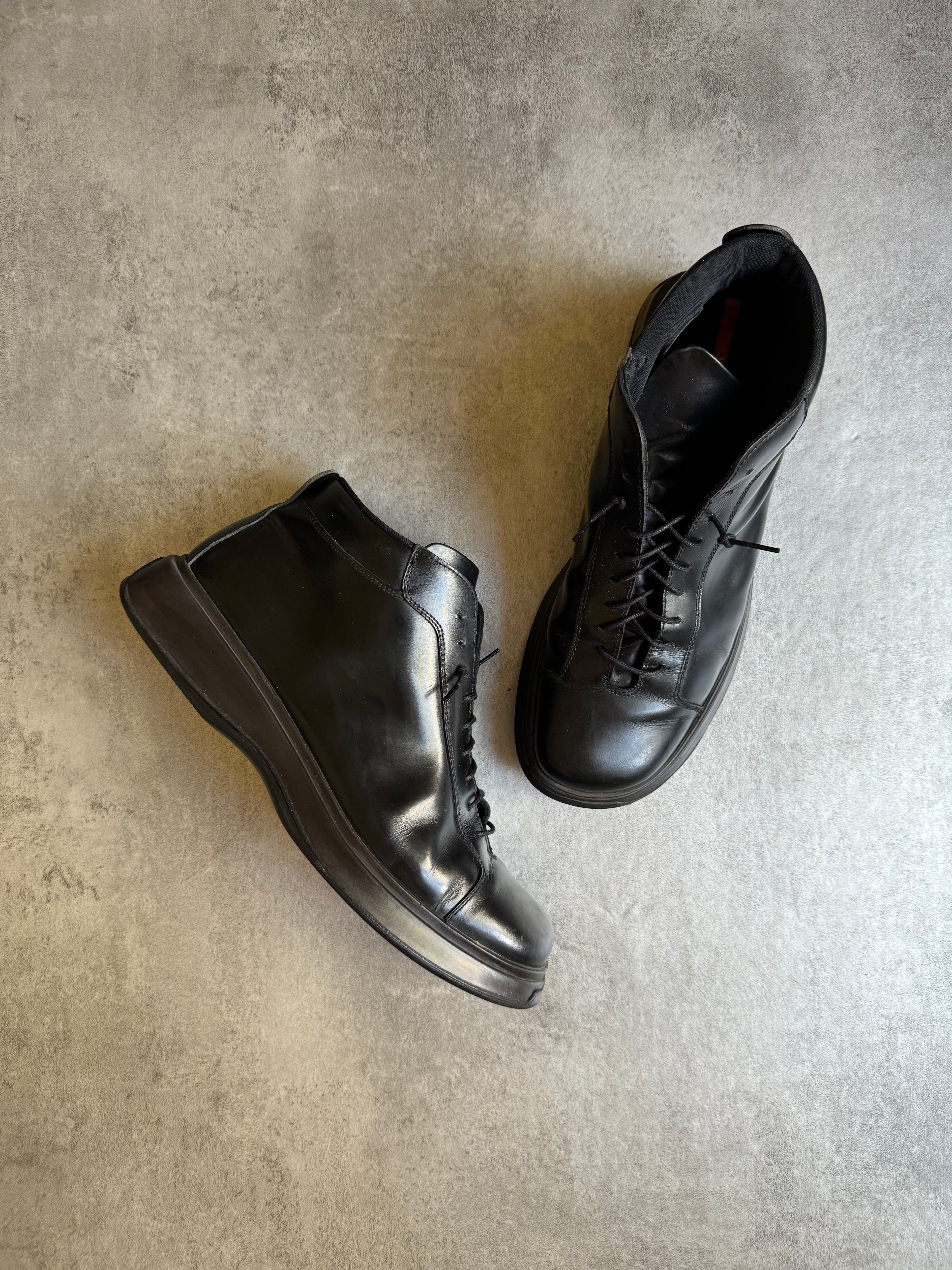 AW1999 Prada Vibram Hybride Leather Boots (44) - 9