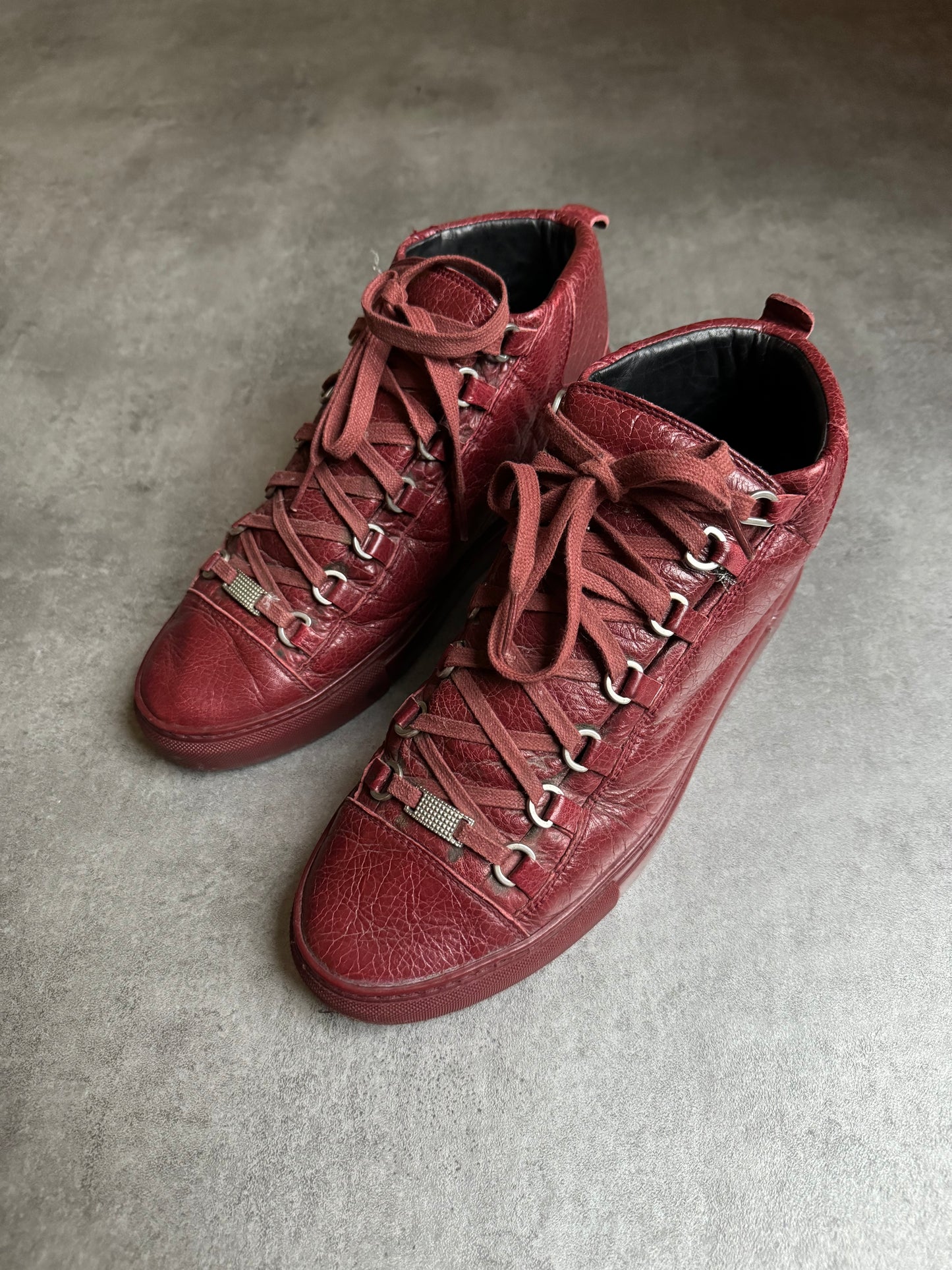 Balenciaga Arena High Bordeaux Leather  (42,5) - 2