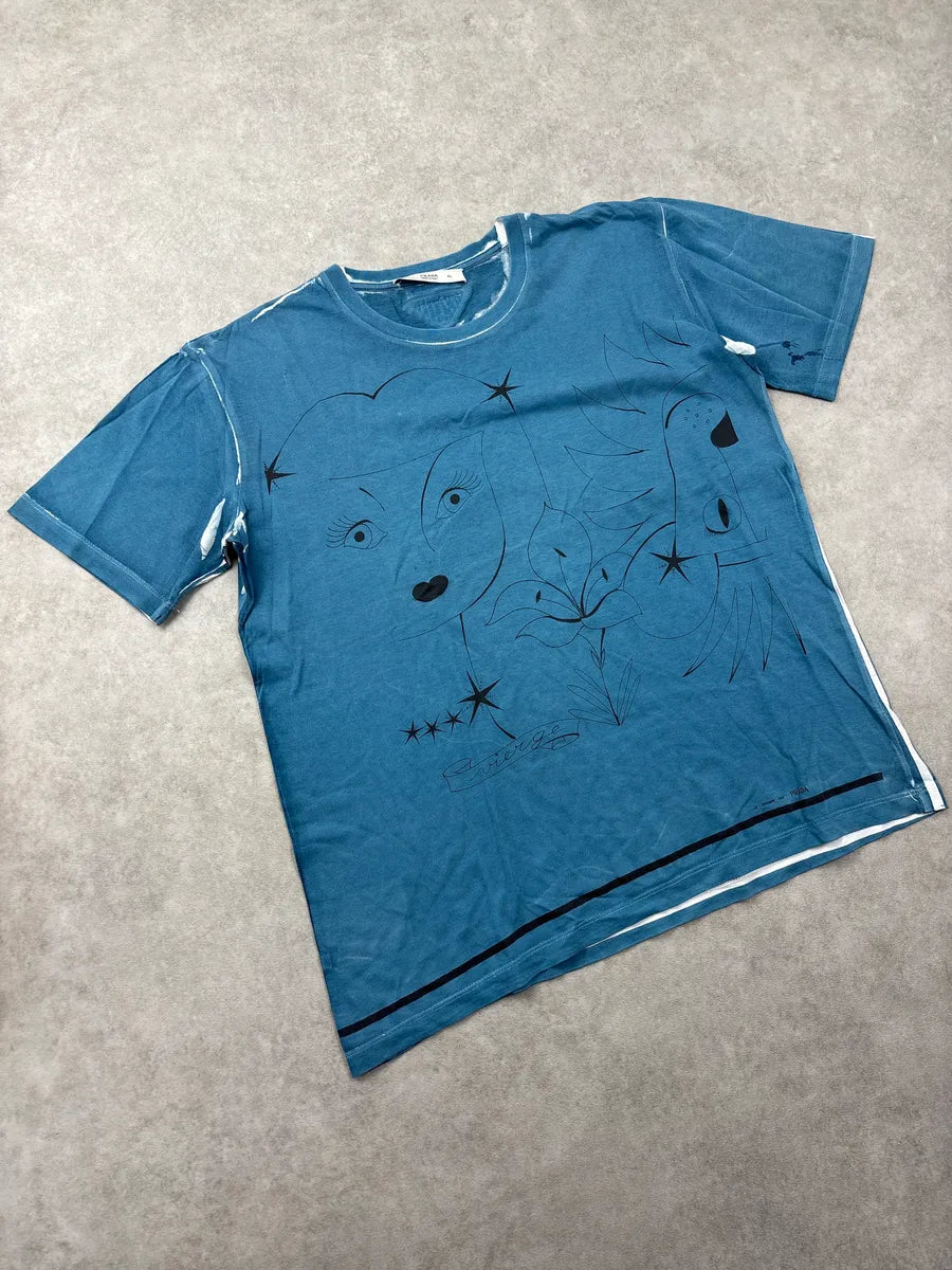 2010s Prada Blue Virgo Zodiac T-Shirt AvANsUoC 3
