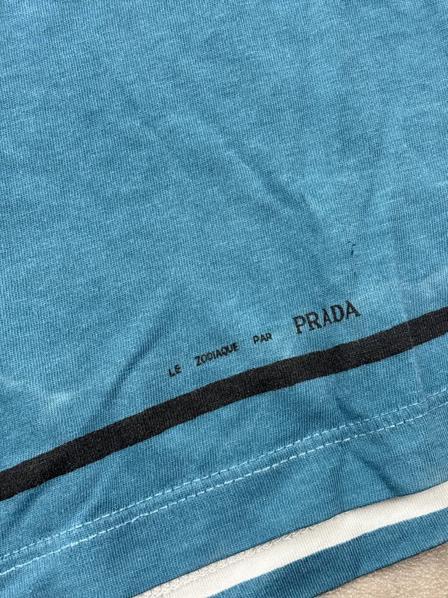 2010s Prada Blue Virgo Zodiac T-Shirt AvANsUoC 7