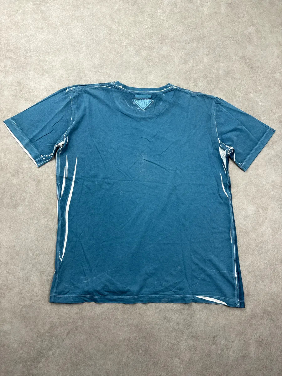 2010s Prada Blue Virgo Zodiac T-Shirt AvANsUoC 5