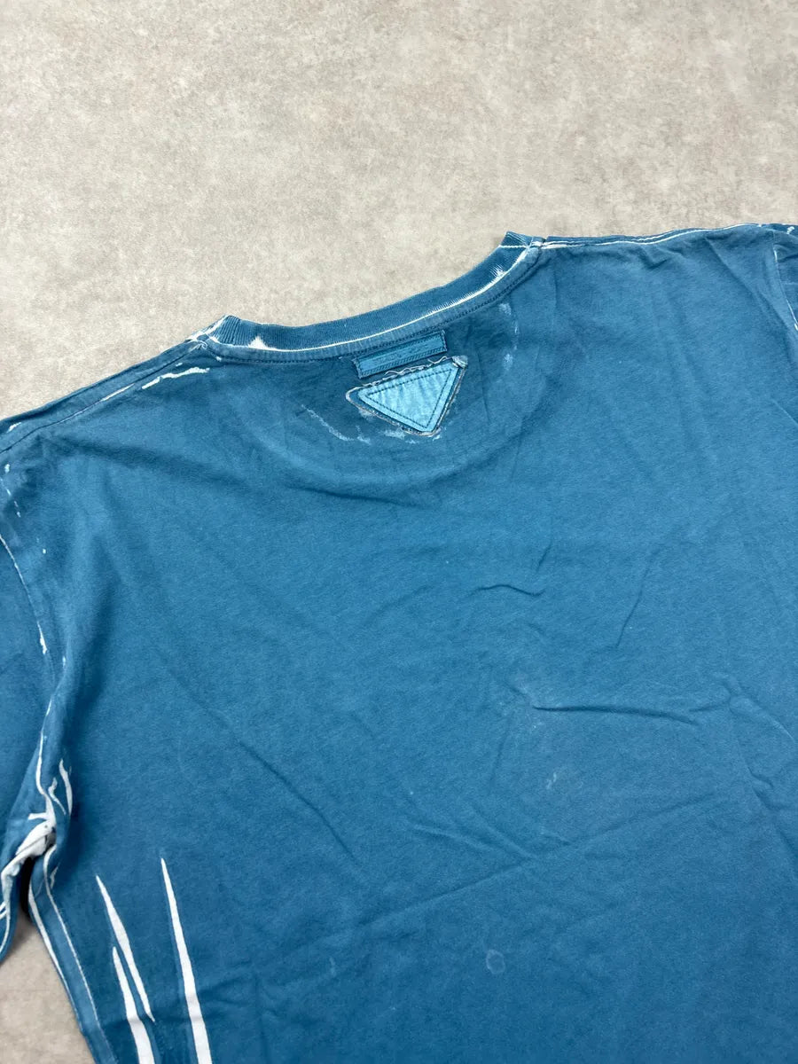 2010s Prada Blue Virgo Zodiac T-Shirt AvANsUoC 6