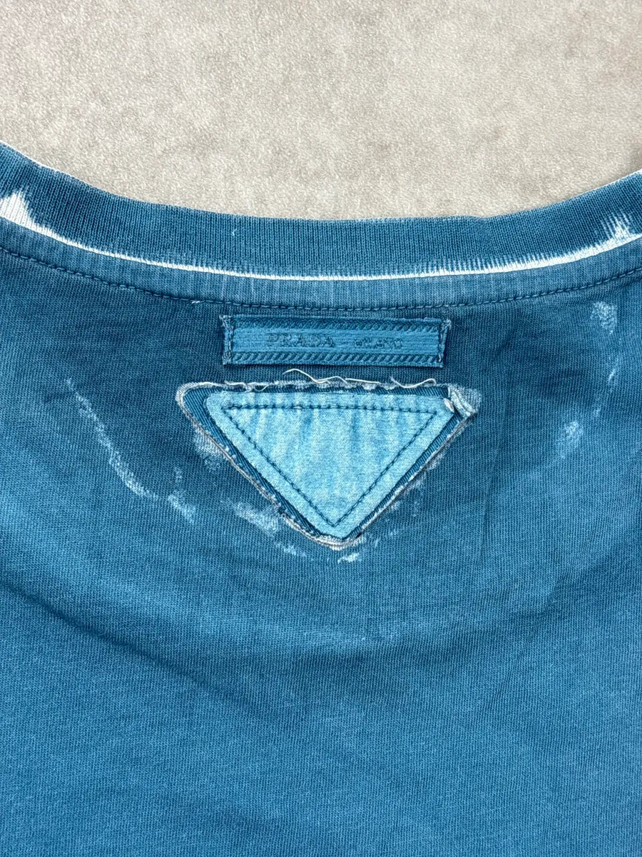 2010s Prada Blue Virgo Zodiac T-Shirt AvANsUoC 8