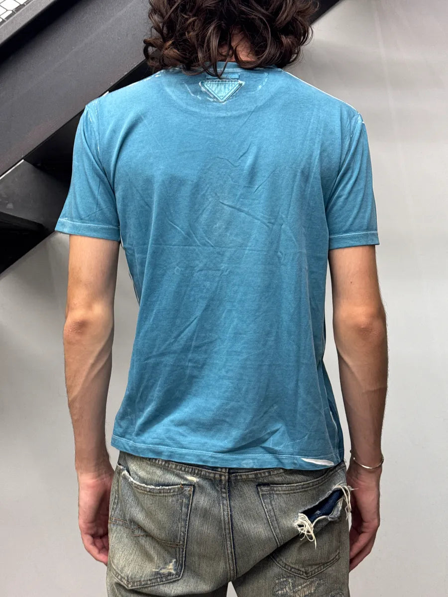 2010s Prada Blue Virgo Zodiac T-Shirt AvANsUoC 2