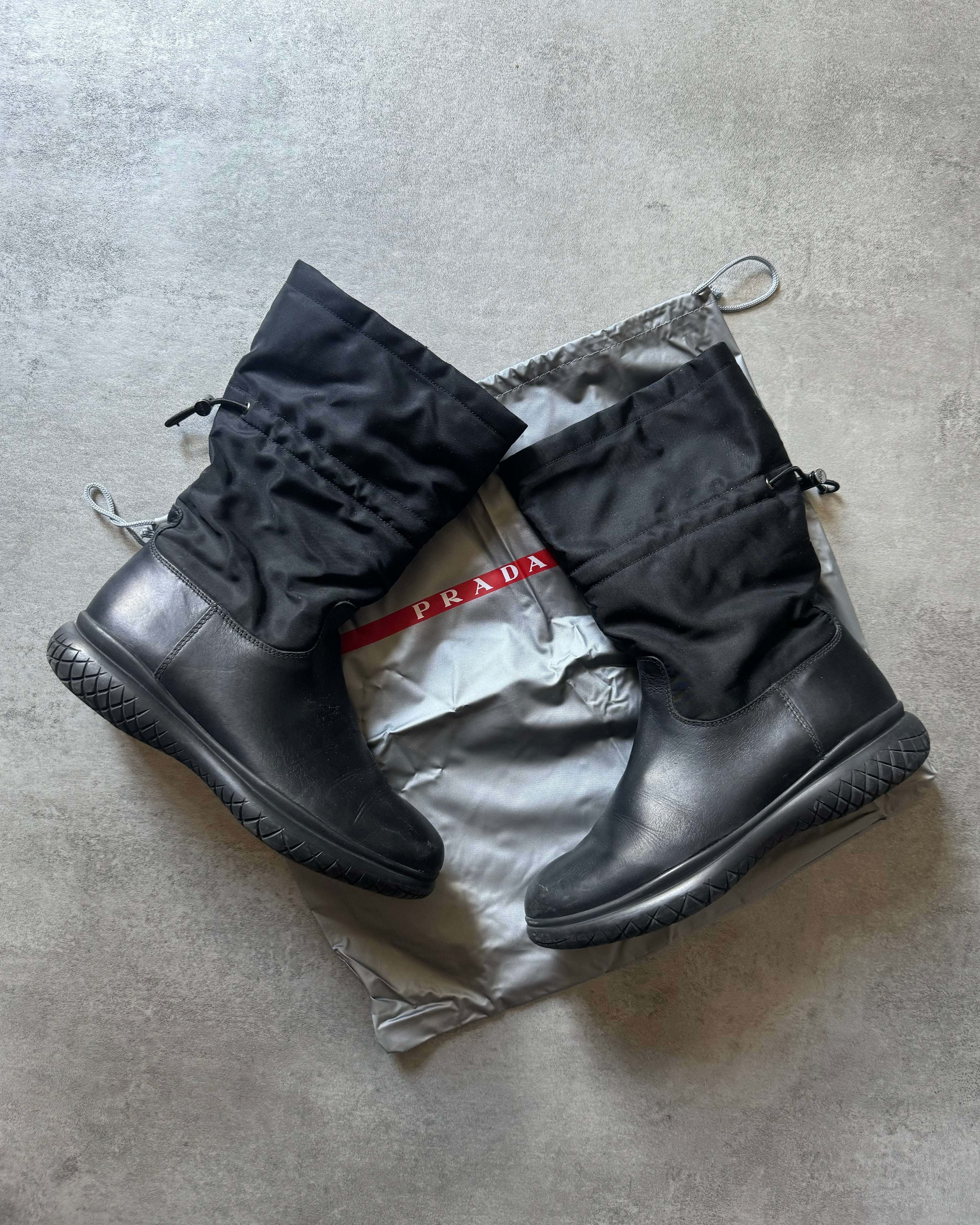 FW1999 Prada Cozy Leather Boots  (40) - 2