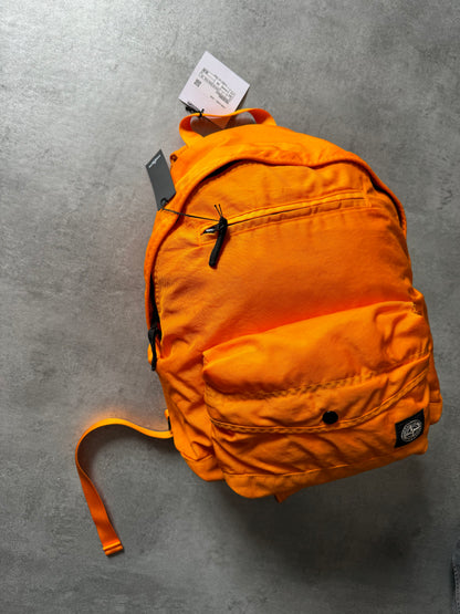 AW2021 Stone Island Orange Compass-Patch Backpack (OS) - 3