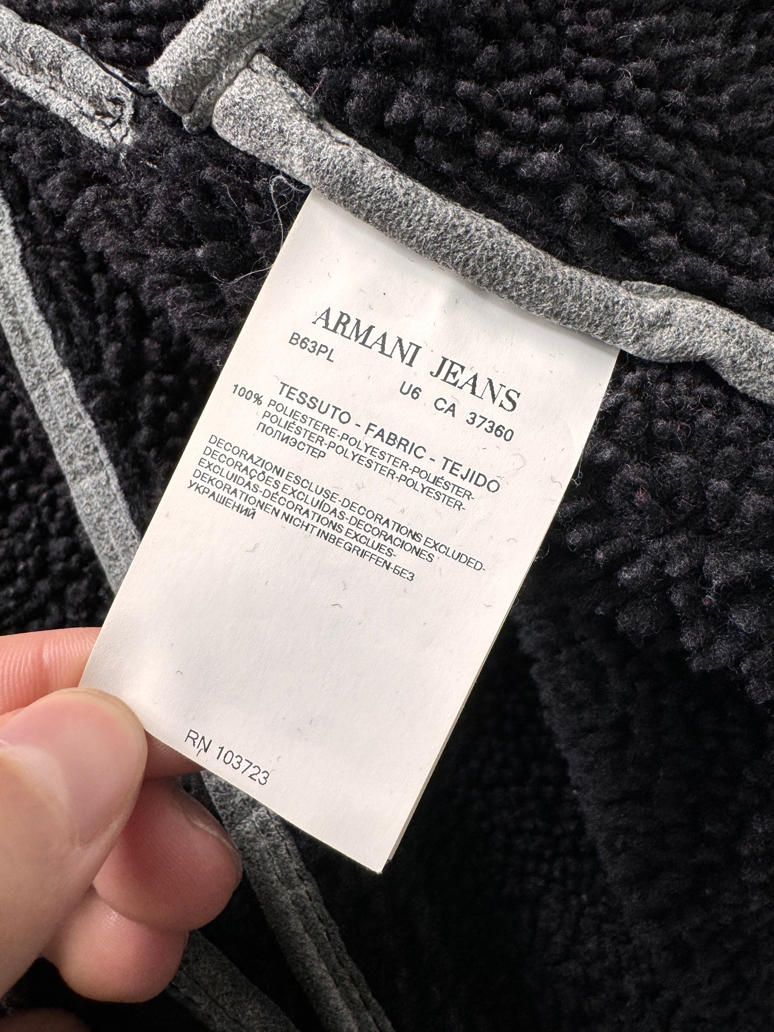 2000s Armani Acid Grey Asymmetrical zip Jacket