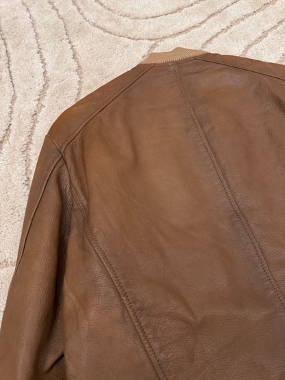 FW2011 Emporio Armani Leather Bomber Jacket (M)