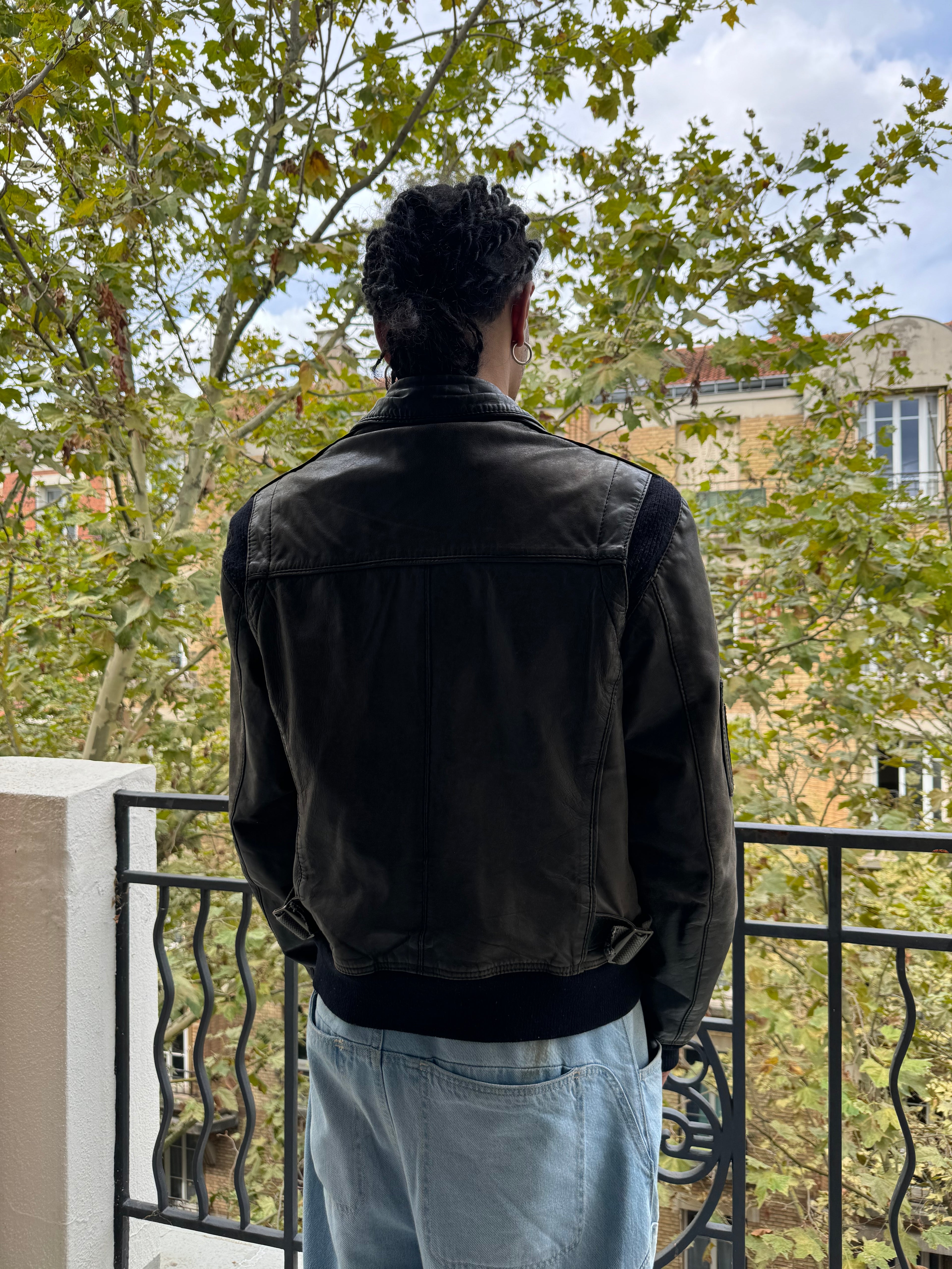 AW2006 Dolce & Gabbana Aviator Leather Jacket