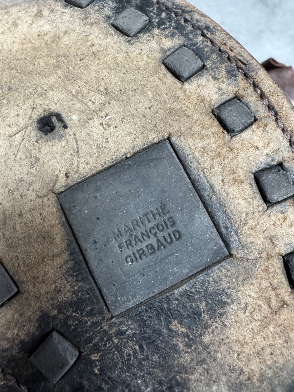 2000s Marithé + François Girbaud Biker Brown Leather Boots