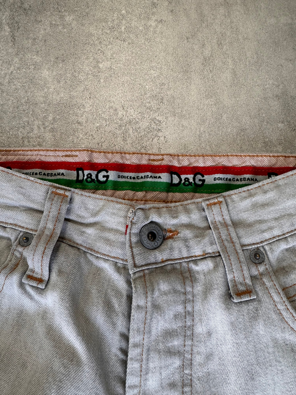 SS2004 Dolce & Gabbana Double Back Pockets Jeans