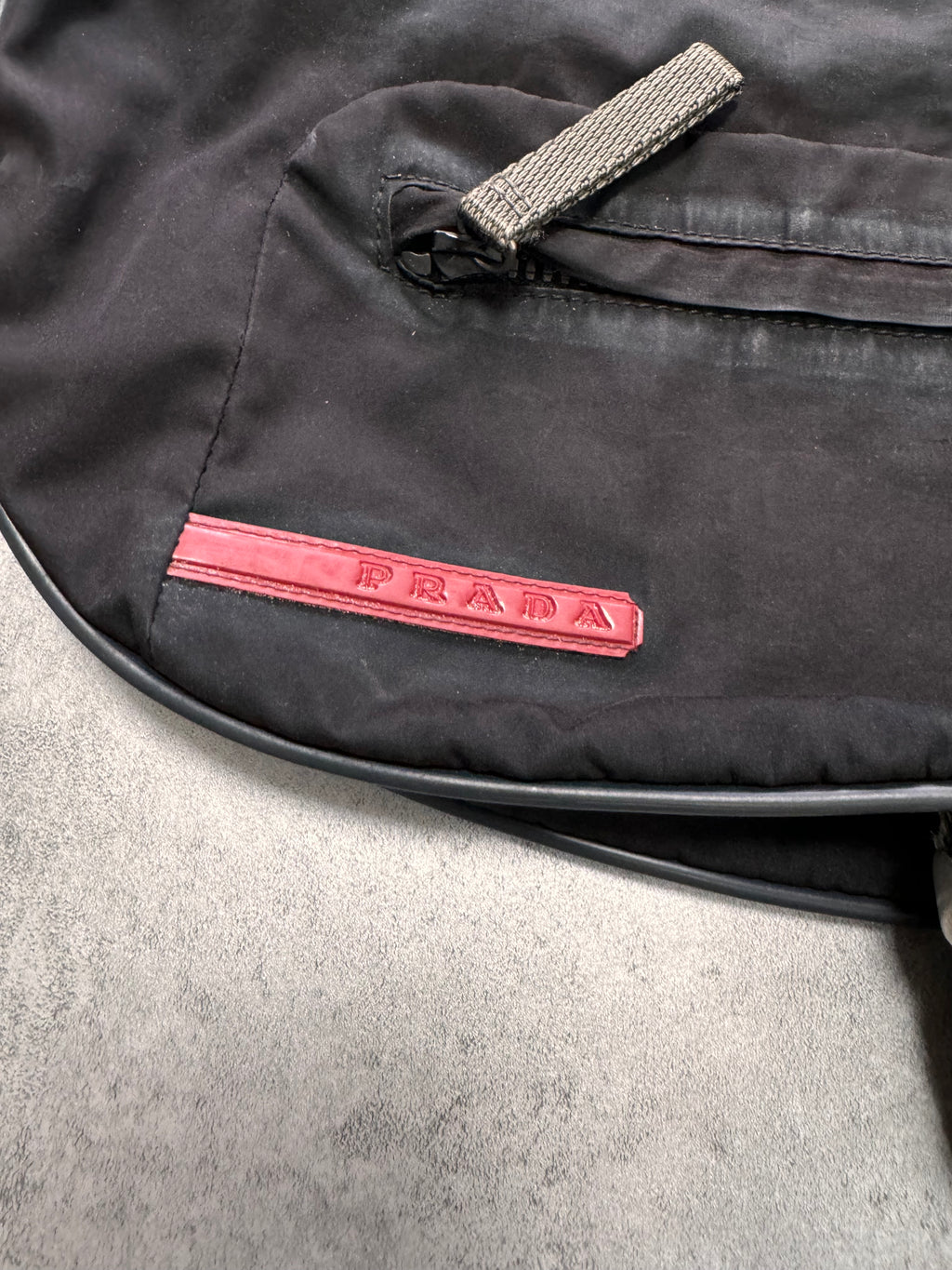2000s Prada Luna Rossa Technical Nylon Shoulder Bag