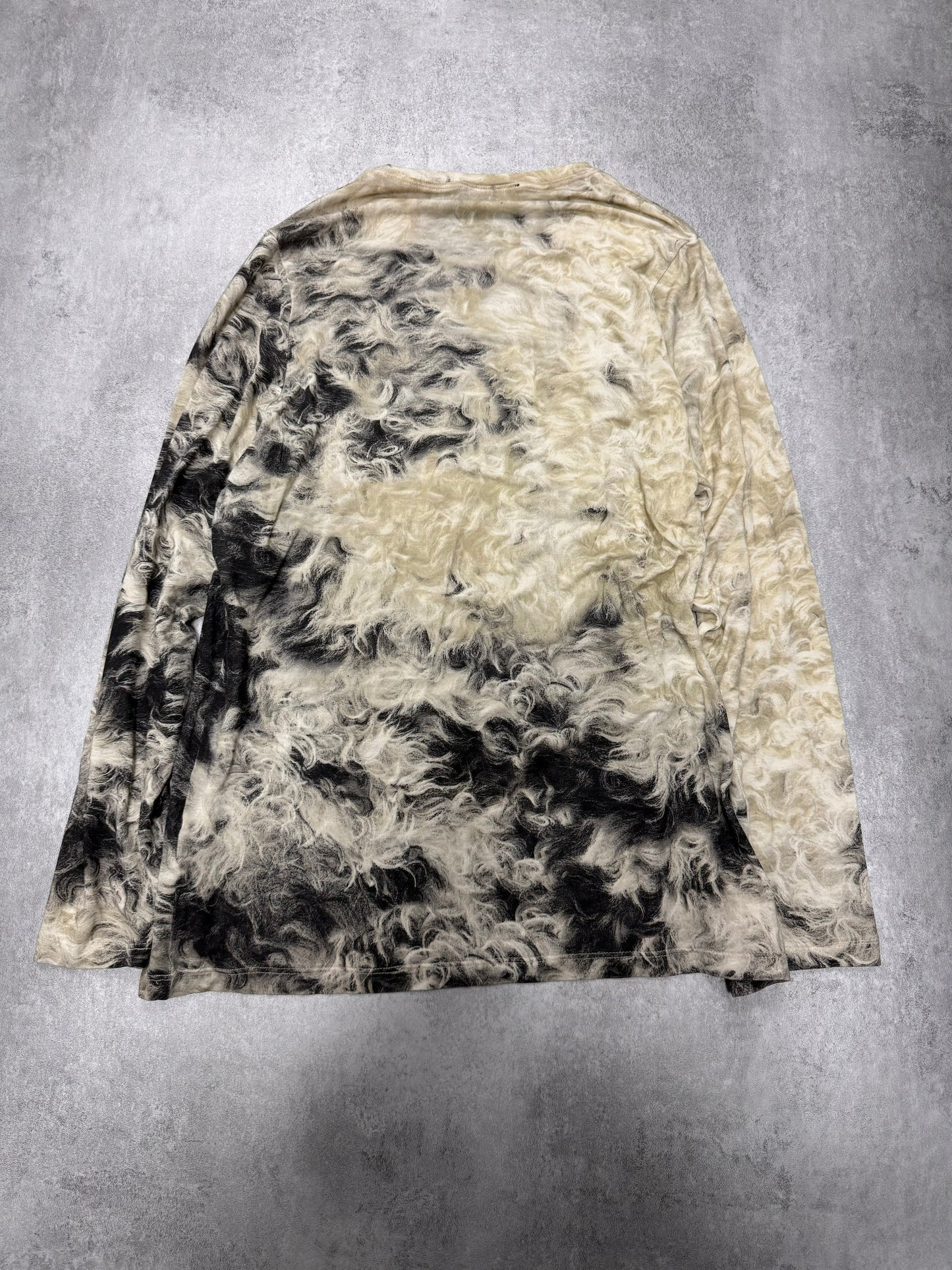 2000s Roberto Cavalli Organic Fur Longsleeves (XS/S)
