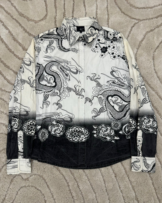 2000s Mystic Cavalli Asian Dragon Shirt (M/L)