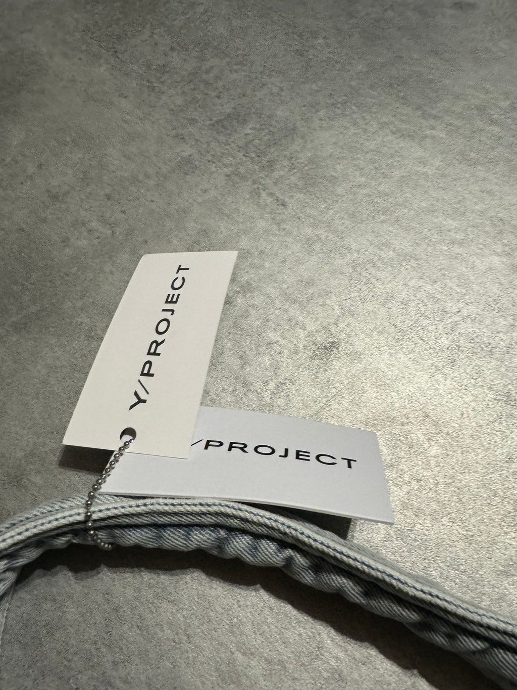 SS2024 Y/Project Ice Blue Denim Extra Cabas Bag (OS) - 4