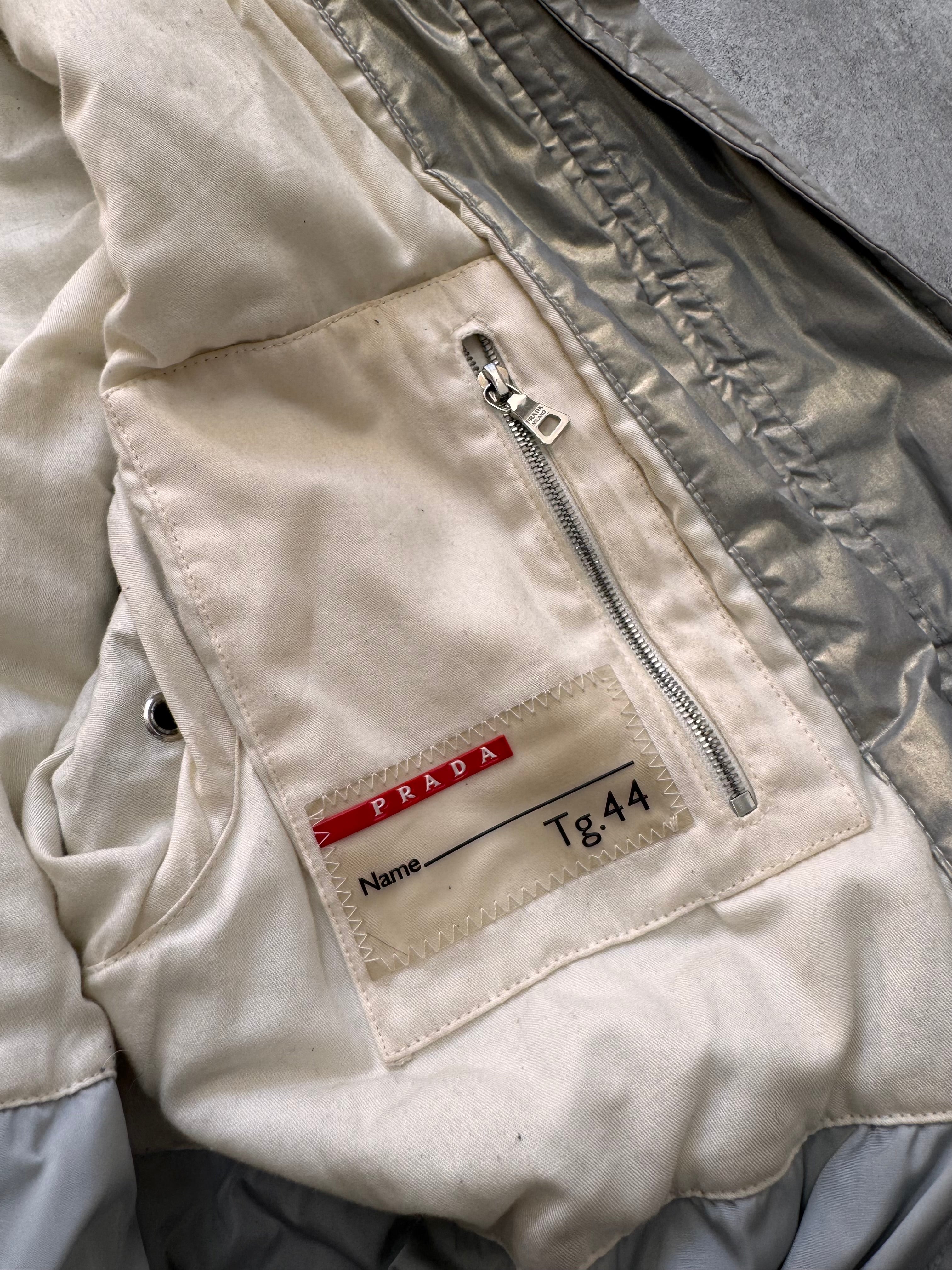 2000s Prada Ultimate Utility Ski Silver Jacket