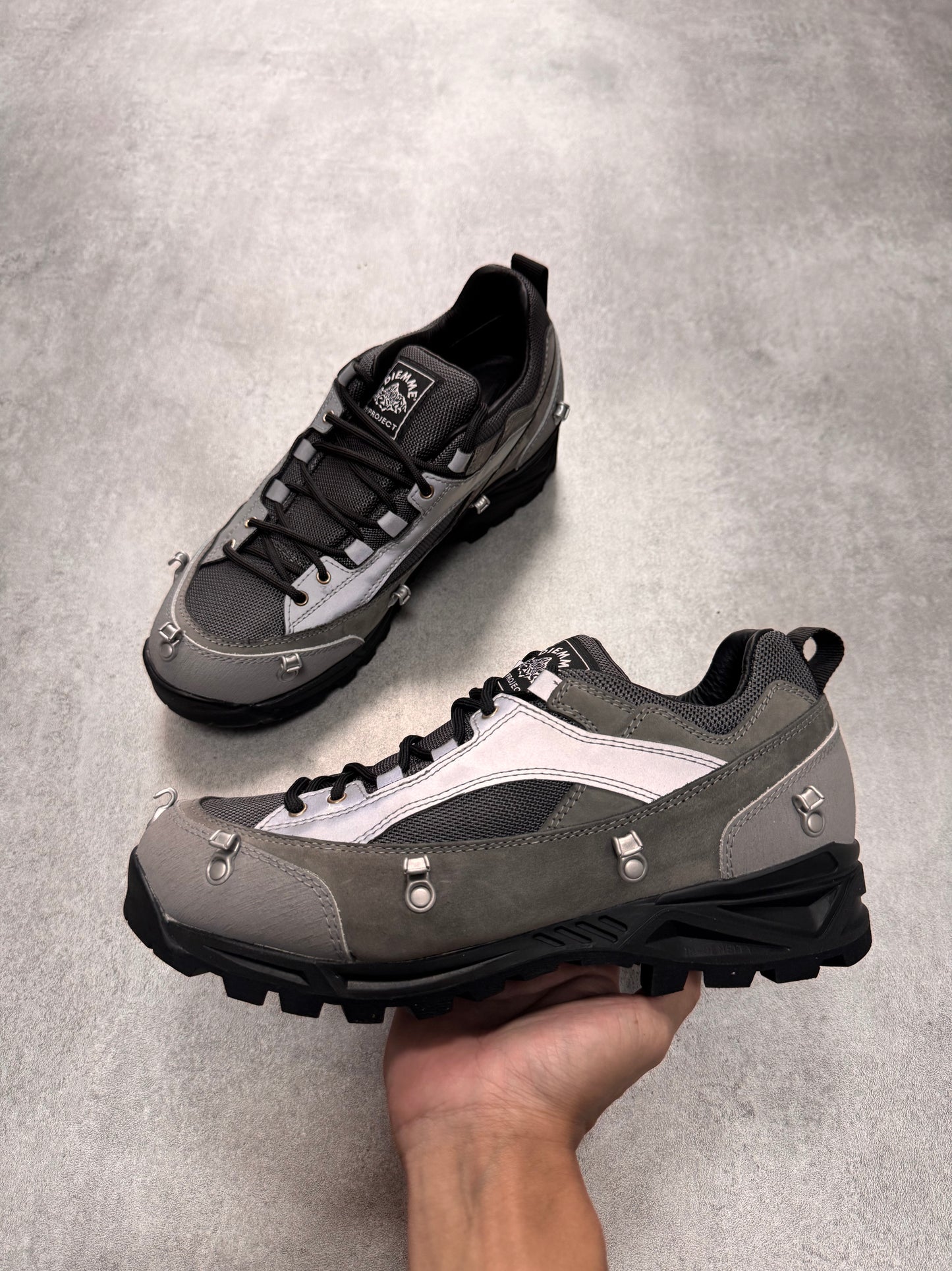 Y/Project x Diemme Silver Grey Grappa Hiker Shoes (43eu/us9,5)