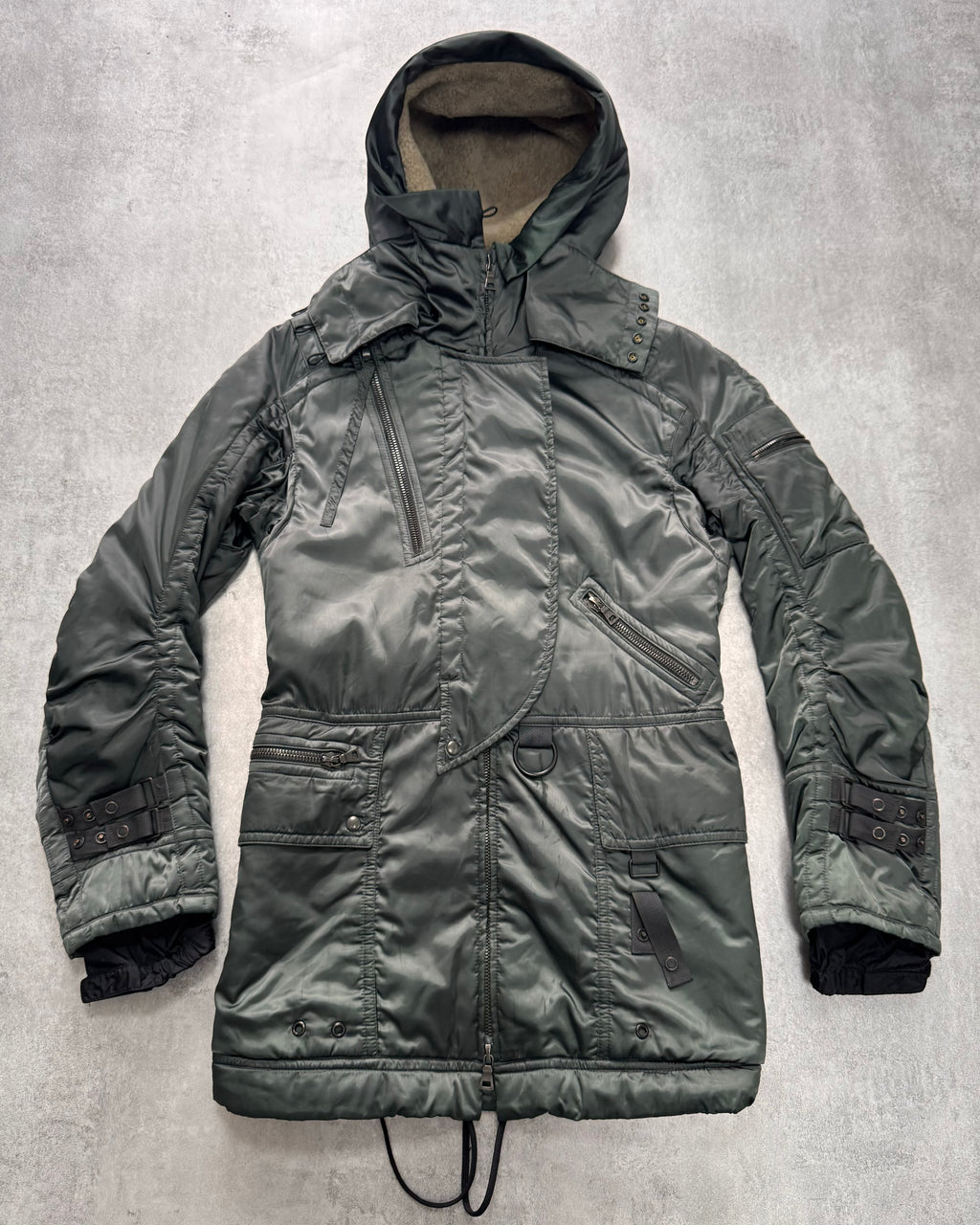 2000s Prada Ultimate Utility Ski Silver Jacket