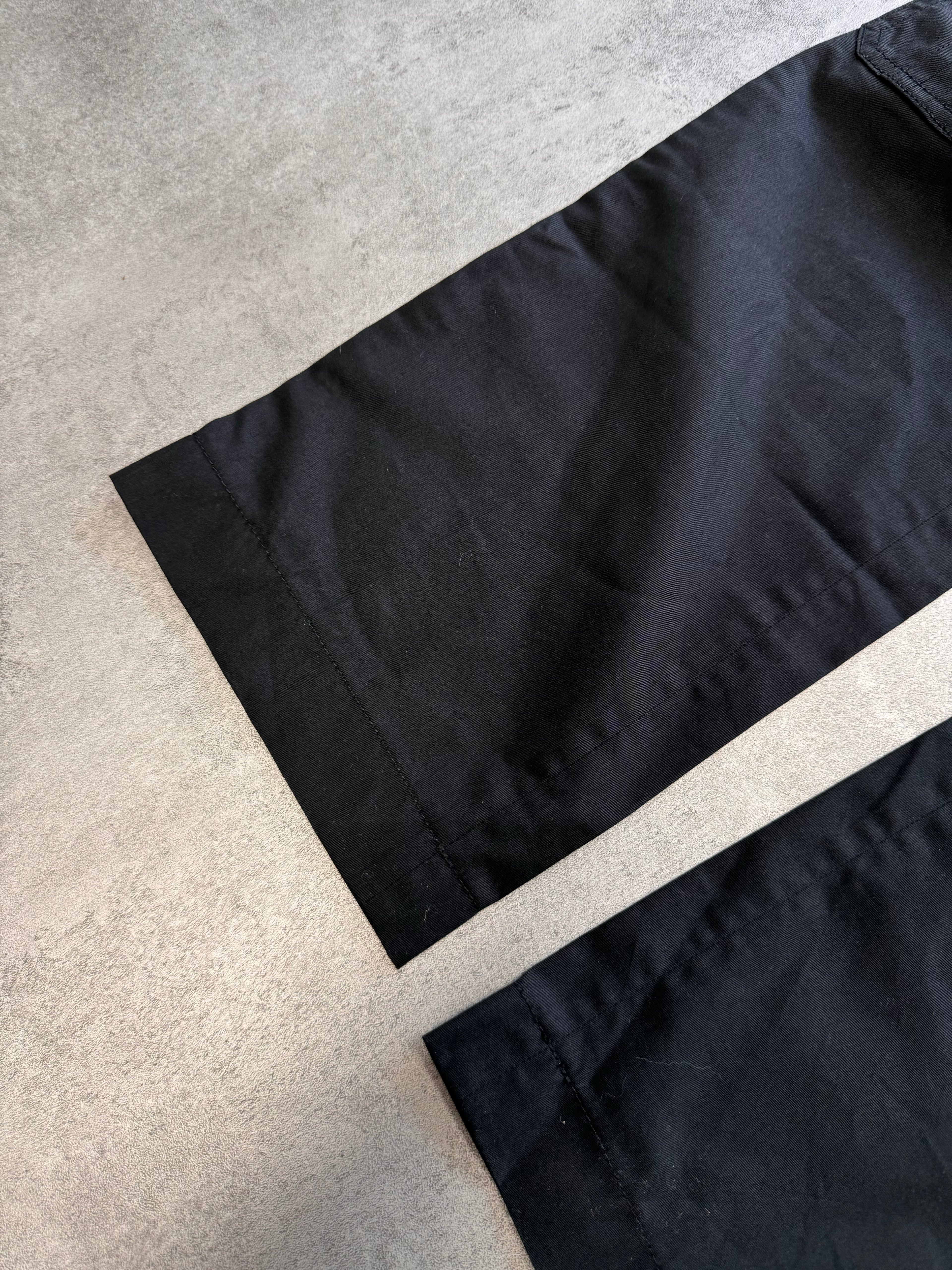 SS2008 Dolce & Gabbana Multi-Pocket Cargo Black Pants