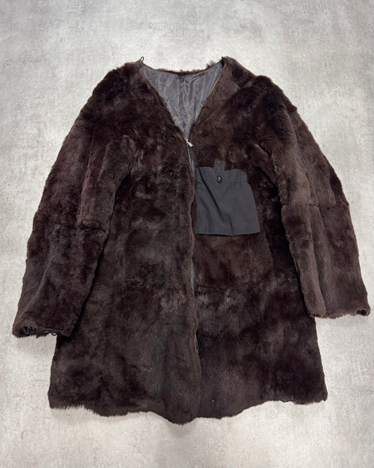 Giorgio Armani Brown Fur Under Jacket (M)