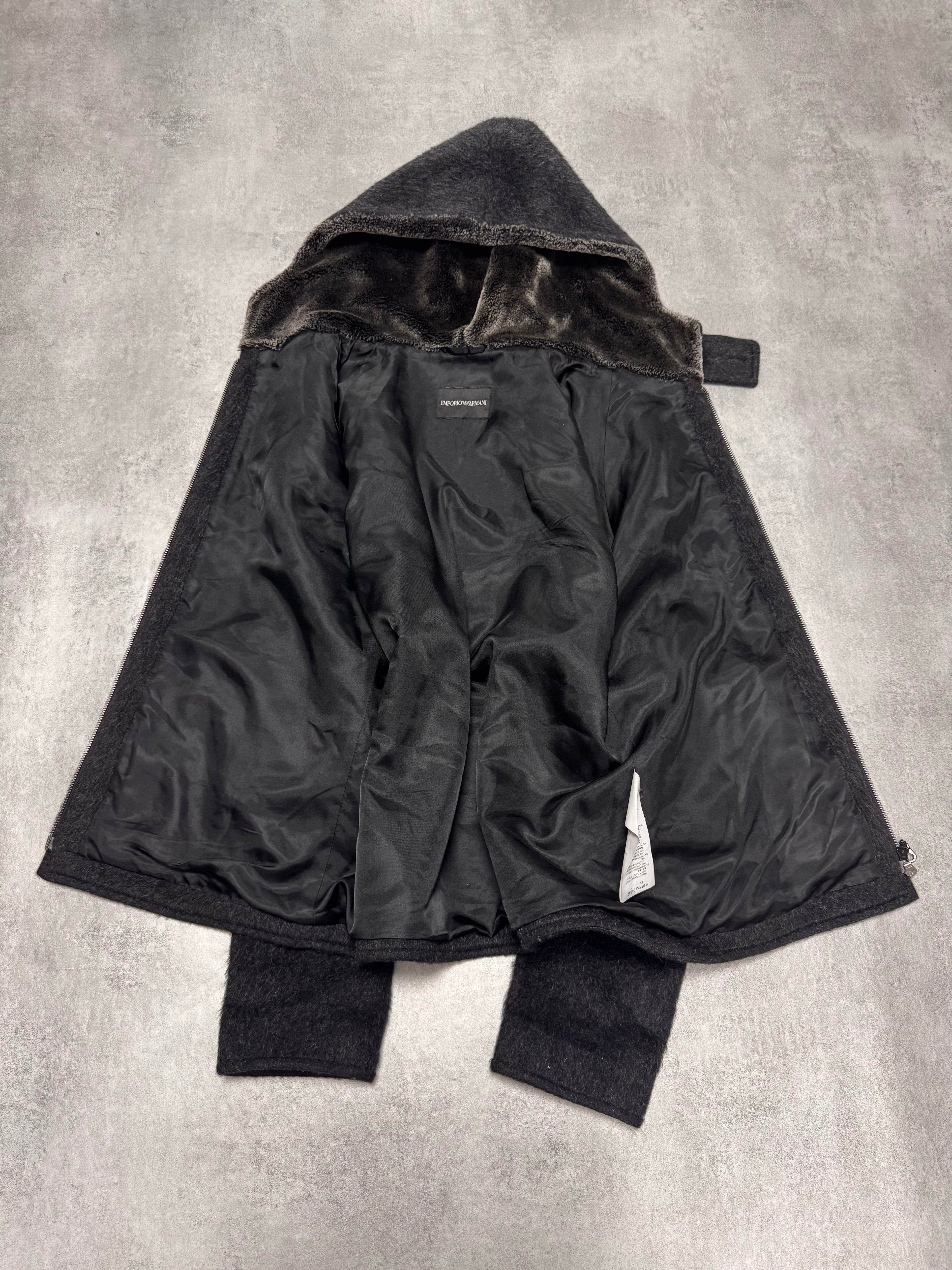 FW2014 Emporio Armani Wool Mohair Grey Jacket
