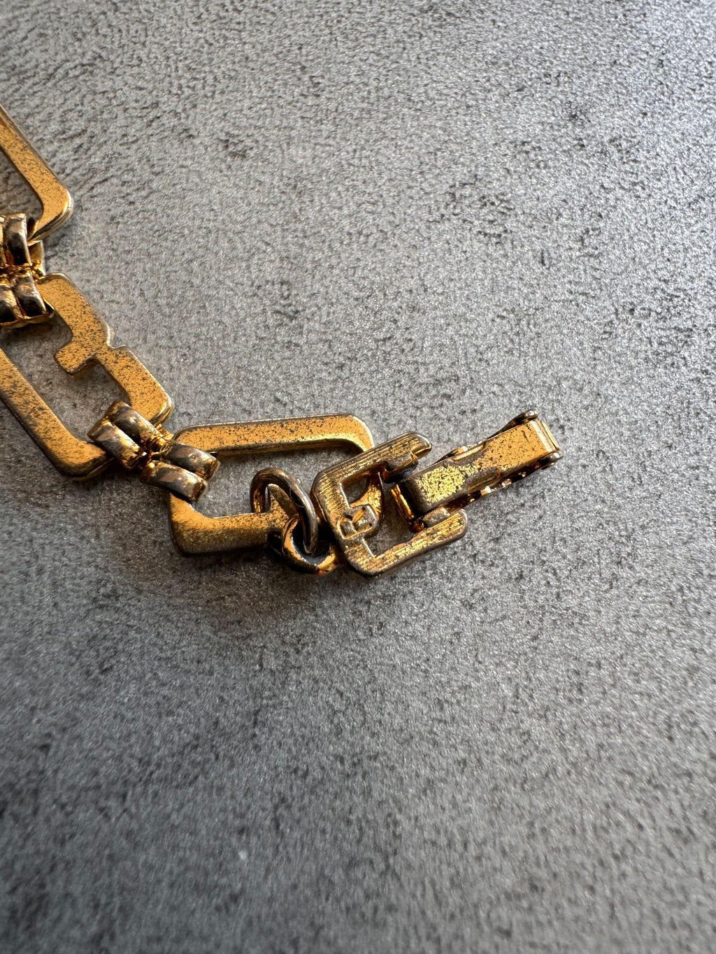 1980s Givenchy Monogram Golden Chain Link Bracelet