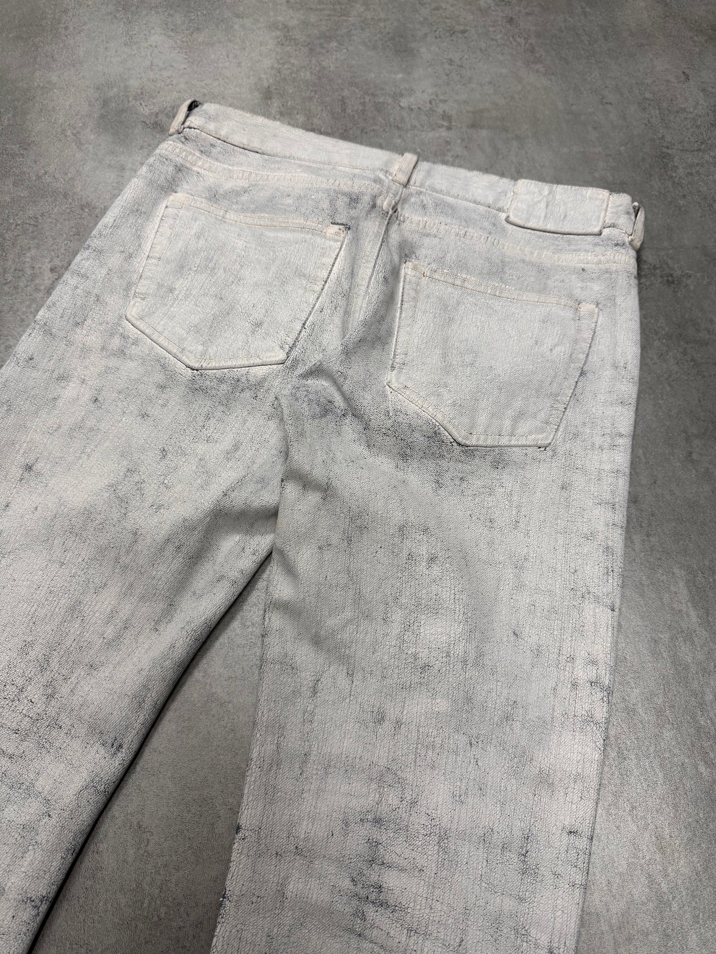 SS2004 Maison Margiela x H&M White Painted Jeans RE-EDITION (S/M)